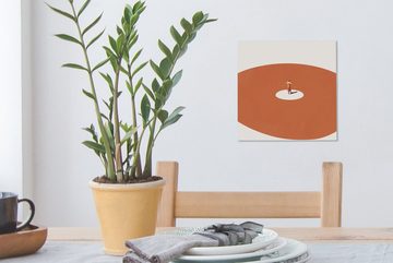 OneMillionCanvasses® Leinwandbild Mann - Jahrgang - Kreis, (1 St), Leinwand Bilder für Wohnzimmer Schlafzimmer