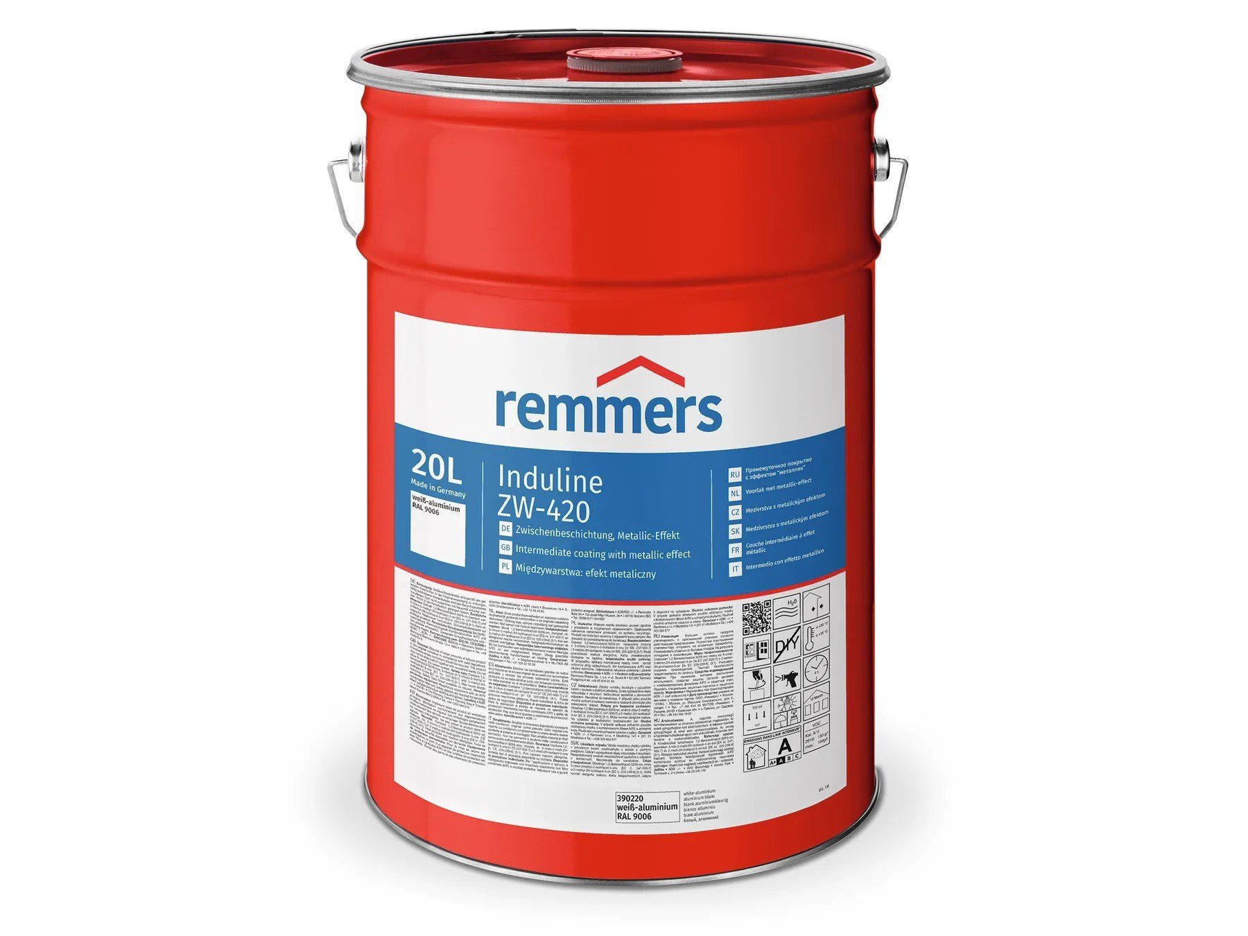 RAL weiß-aluminium Remmers Induline 9006) ZW-420 Lack (ca.