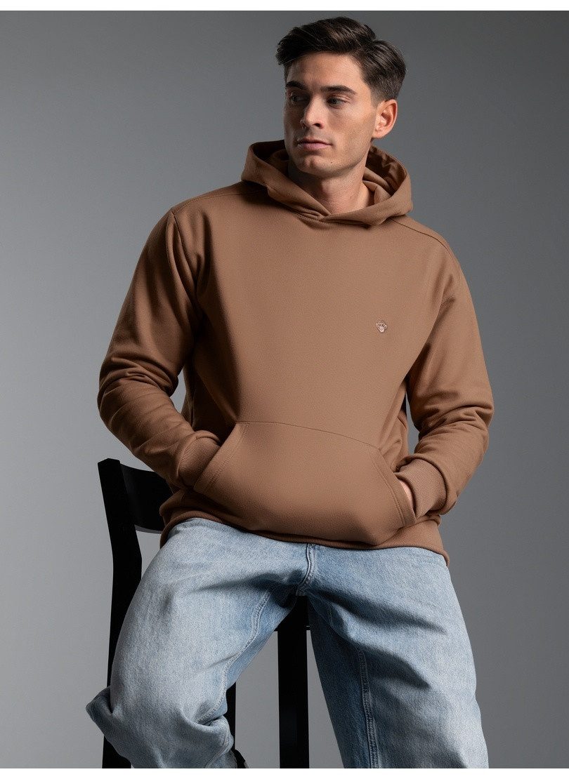 Trigema Sweatshirt TRIGEMA Hoodie mit Affe Charly-Stickmotiv