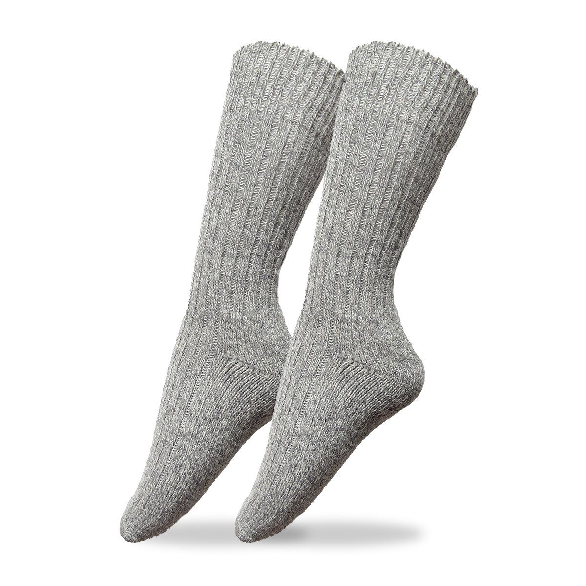 Sonia meliert Farben unisex können Woll-Socken Die grau 3 Norweger 3er-Set, der Abbildung abweichen Originelli Norwegersocken Paar leicht von
