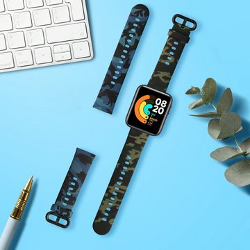 kwmobile Uhrenarmband Armband für Xiaomi Mi Watch Lite 2 / Redmi watch 2, 2x Fitnesstracker Sportarmband aus TPU und Silikon