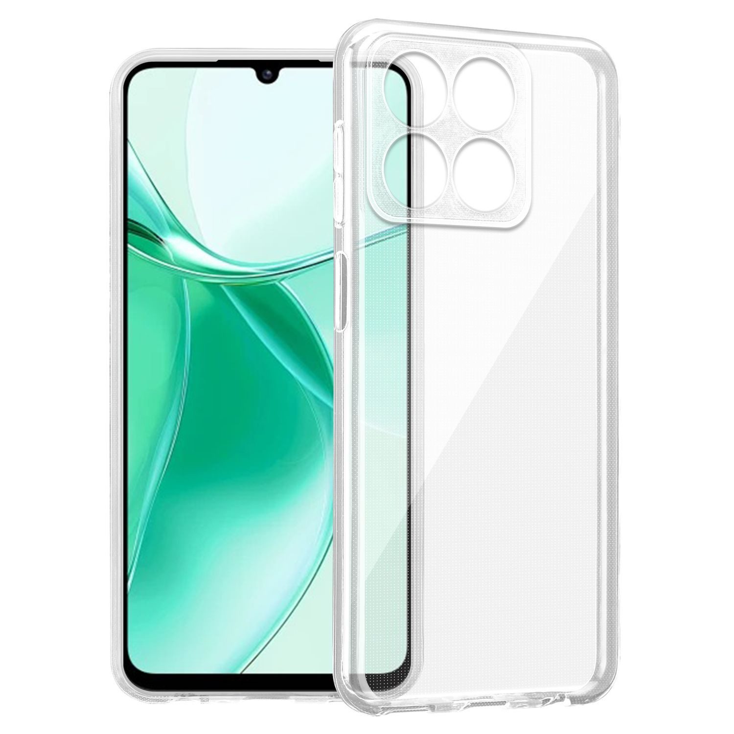 Cadorabo Handyhülle für ZTE Blade A35 / A55 Hülle ZTE Blade A35 / A55, Hülle TPU Silikon Handy Schutzhülle Slim Transparent Case Cover
