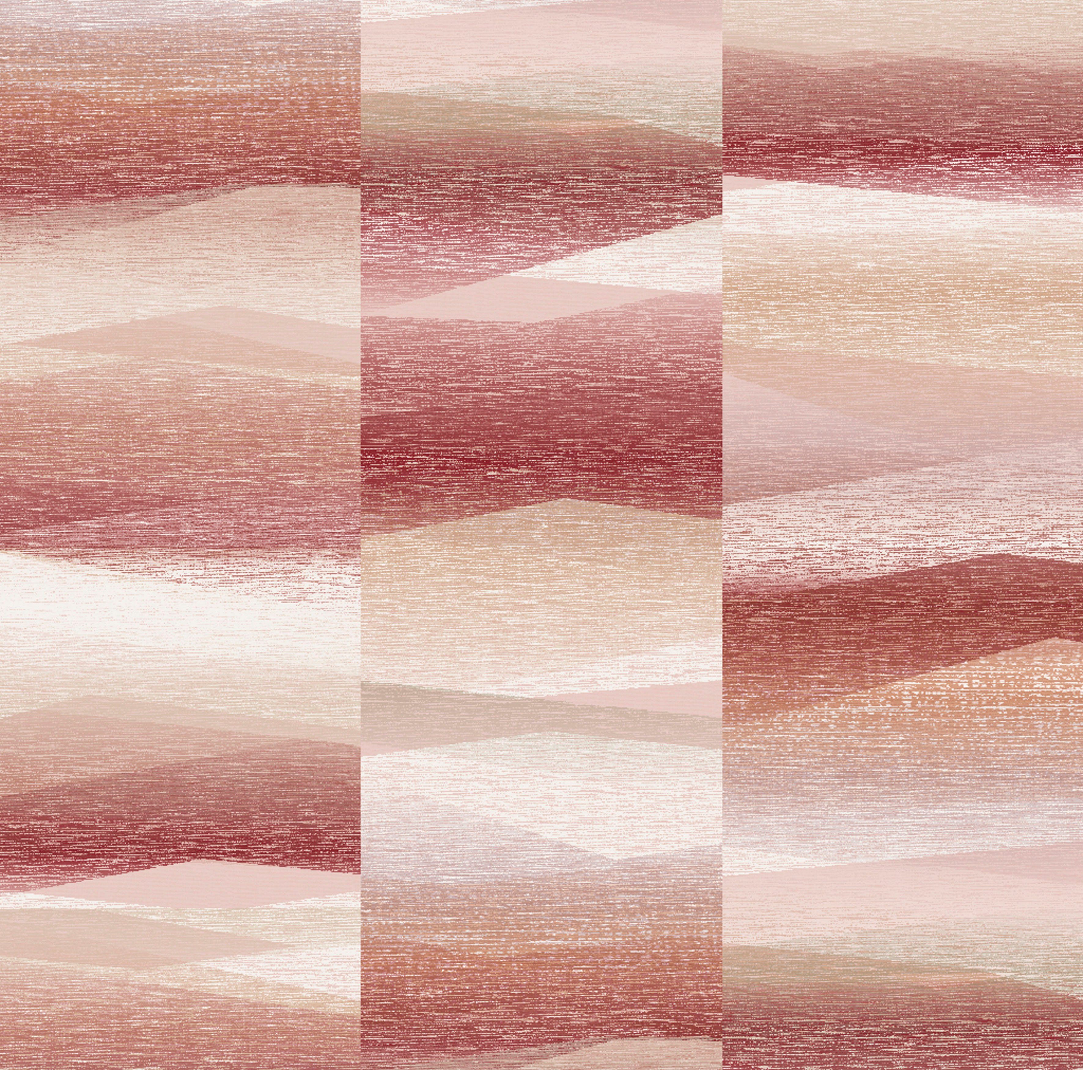 SCHÖNER WOHNEN-Kollektion Vliestapete Dunes, glatt, matt, Wolken moderne Vliestapete für Wohnzimmer Schlafzimmer Küche rot