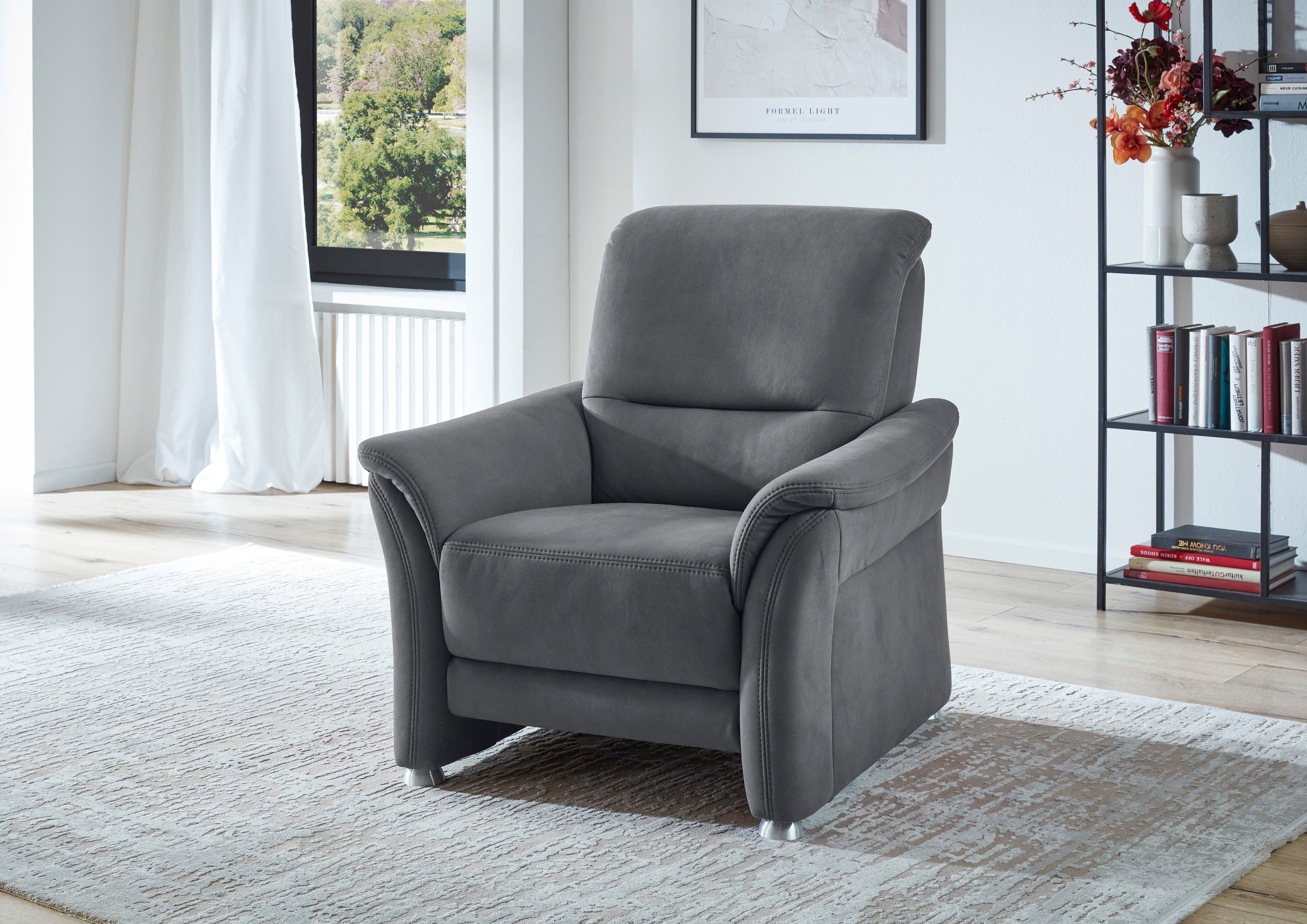 Die PlanBar Sessel PP-PF23182, Sitzhöhe 46 cm, Federkernpolsterung, frei im Raum stellbar