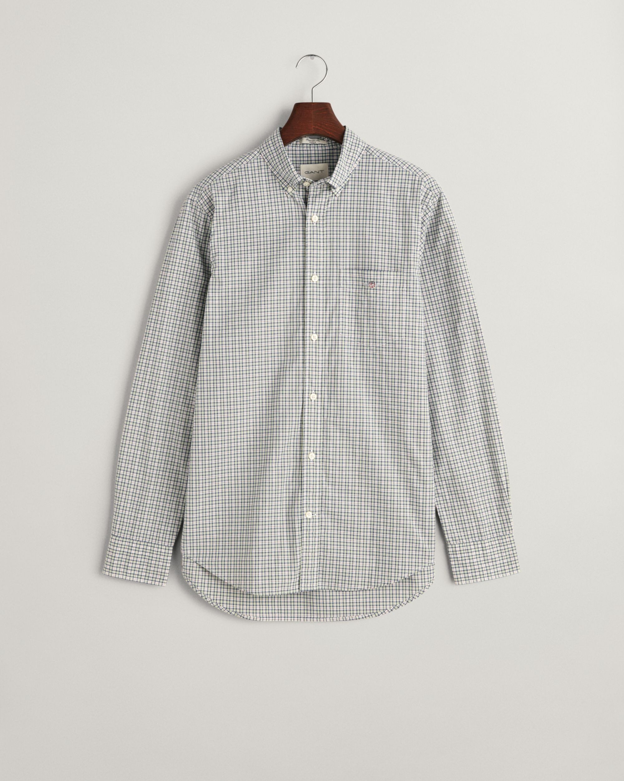 Gant Outdoorhemd Regular Fit Popeline Hemd mit Mikro-Karomuster