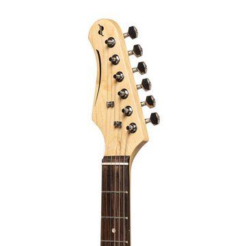 Stagg E-Gitarre SES-30 BK LH Standard "S" E-Gitarre, Linkshändermodell