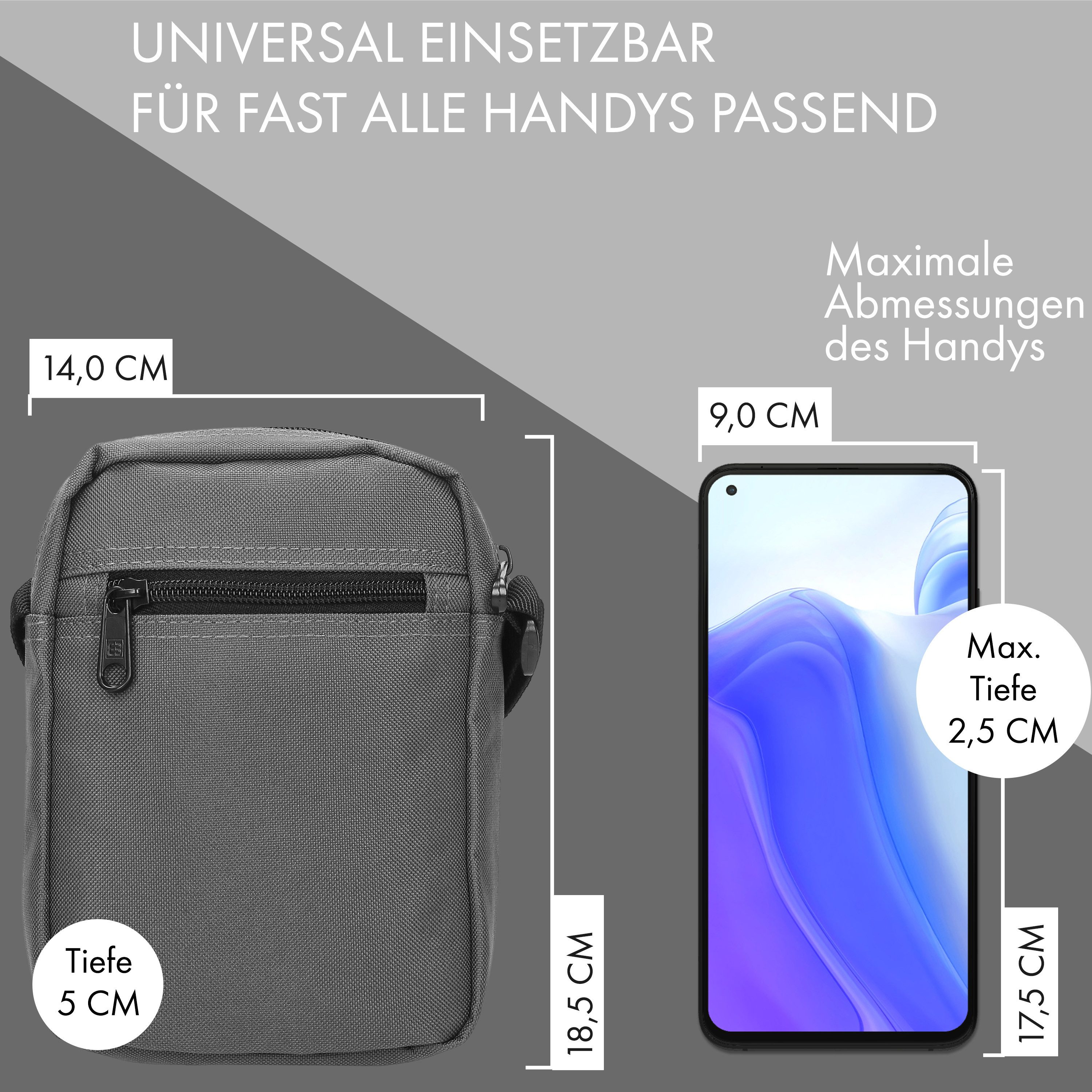 Enrico Benetti Umhängetasche Herren Crossbody Tasche (Schultertasche, kleine Herrentasche zum Umhängen), schwarz