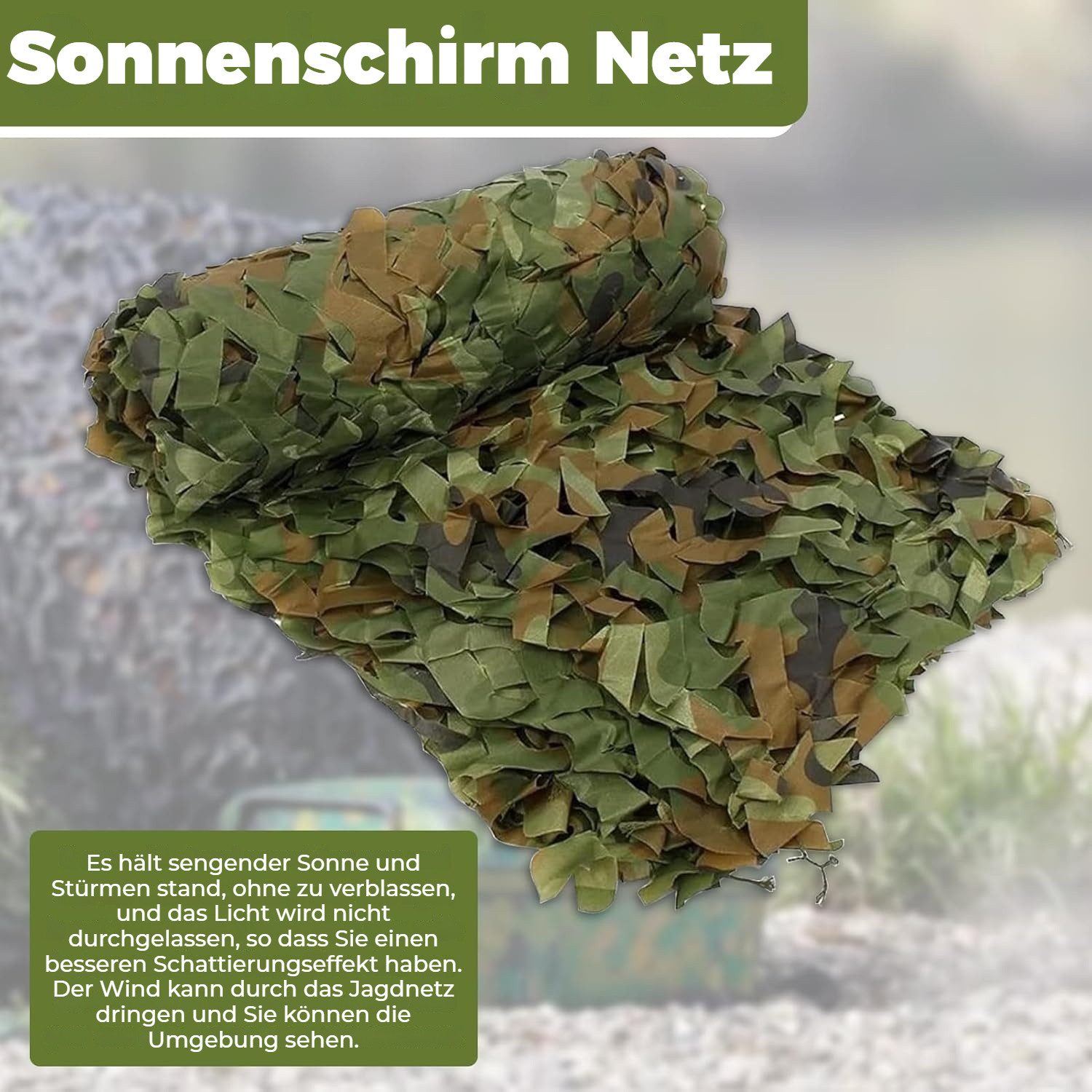 BlingBin Sonnensegel Tarnnetz Camouflage Netz Sonnenschutz günstig online kaufen