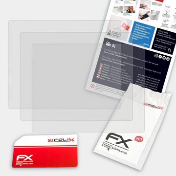 atFoliX Schutzfolie für Panasonic Lumix DMC-FZ50, (3 Folien), Entspiegelnd und stoßdämpfend