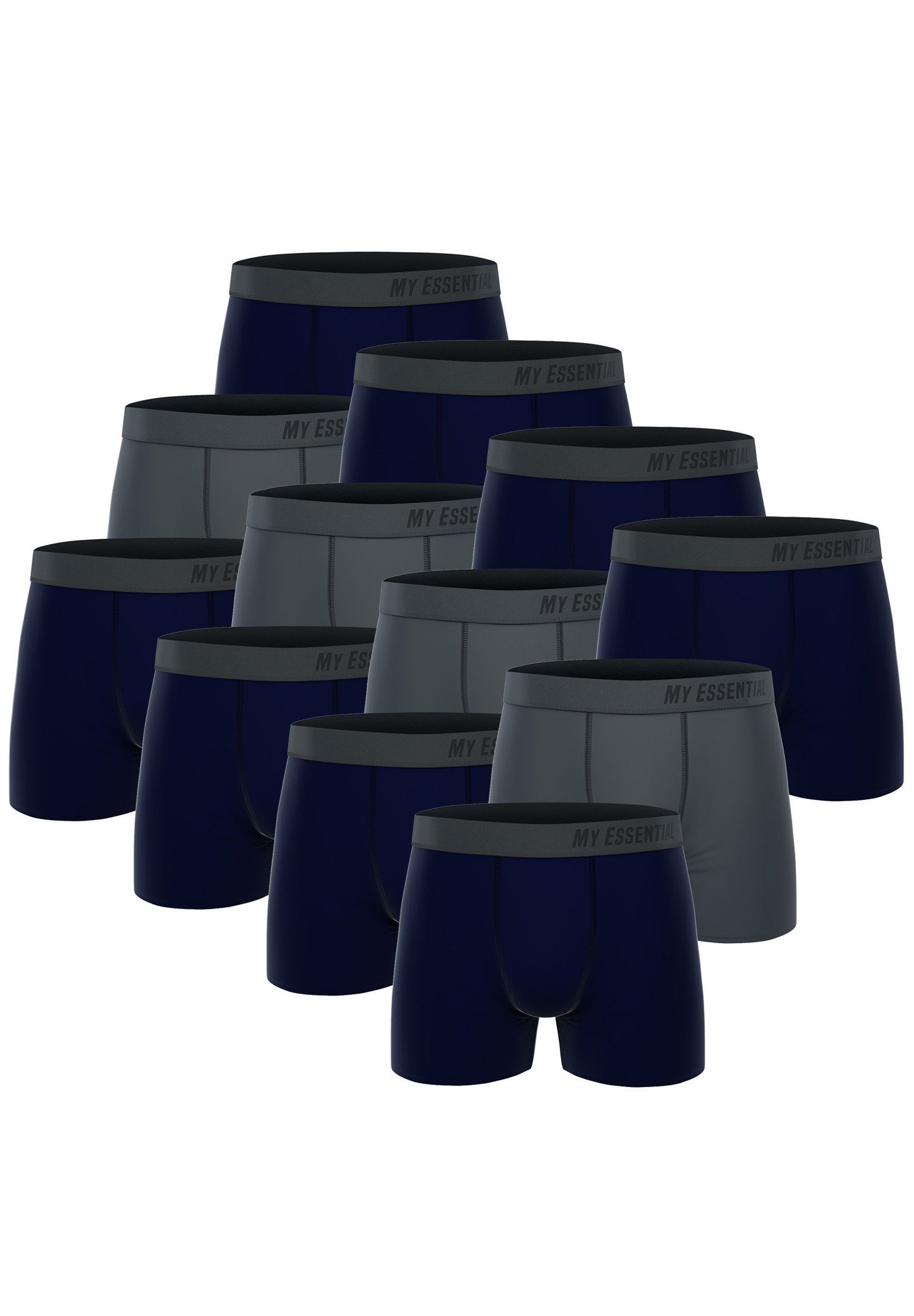 My Essential Clothing Boxershorts My Essential 12 Pack Boxers Cotton Bio (Spar-Pack, 12-St., 12er-Pack) Navy