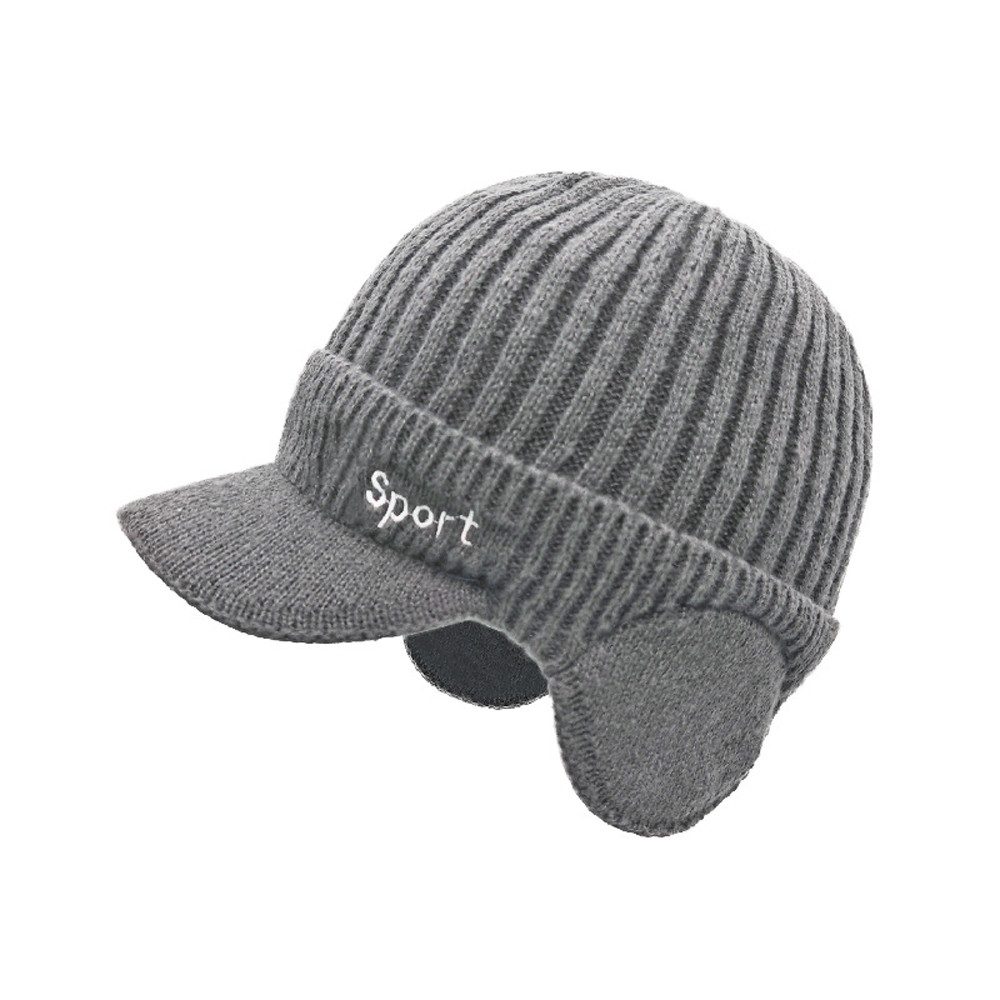 Coonoor Strickmütze Ohrenschützer Mützefür Herren & Damen, Wintermütze mit Fleece (1-St) Dicke Strickmütze für Ski & Fahrrad, winddicht, …