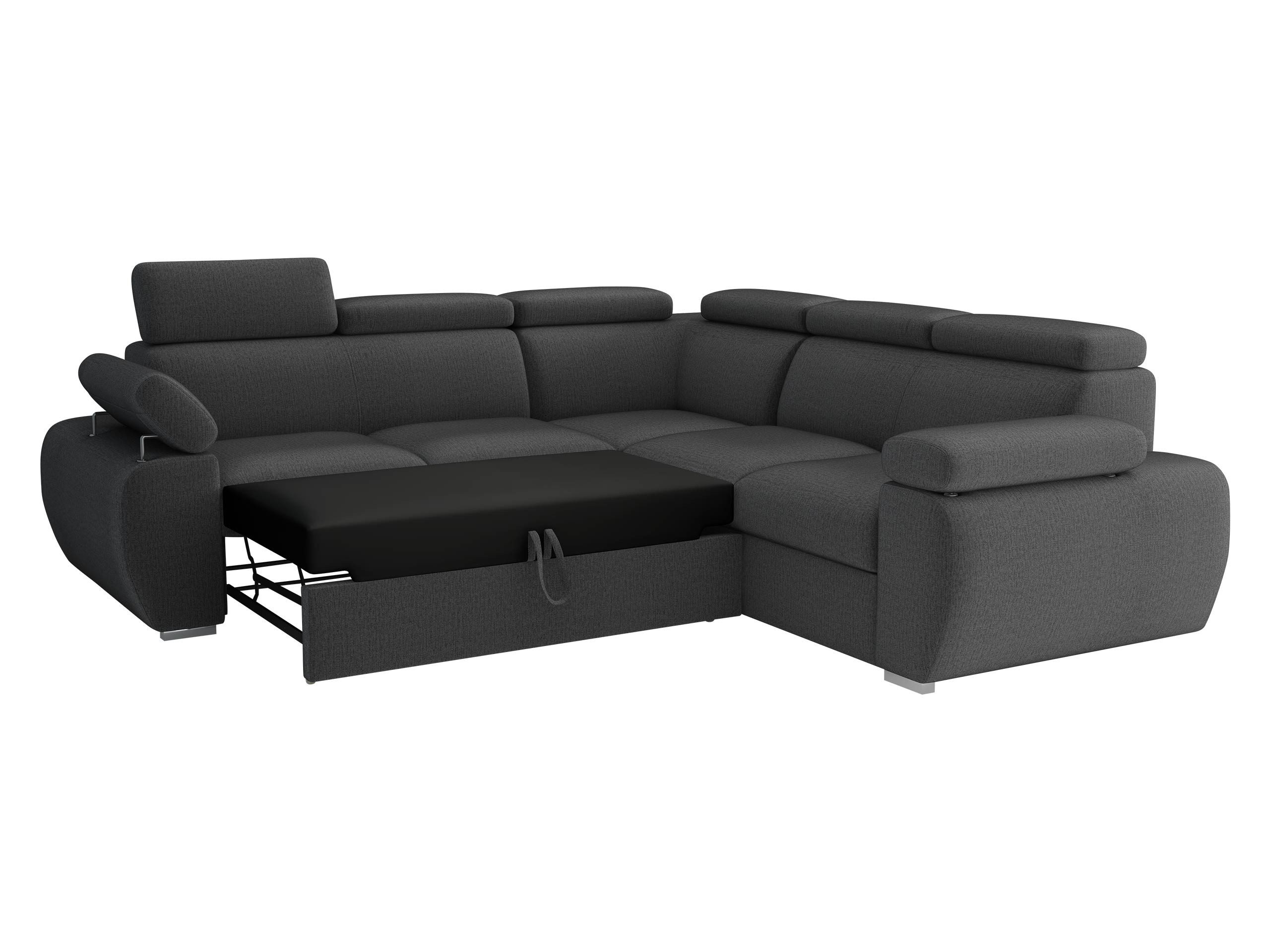MIRJAN24 Ecksofa Boston Maxi, mit Bettkasten und Schlaffunktion, mit Einstellbare Kopfstützen, Ottomane Universal
