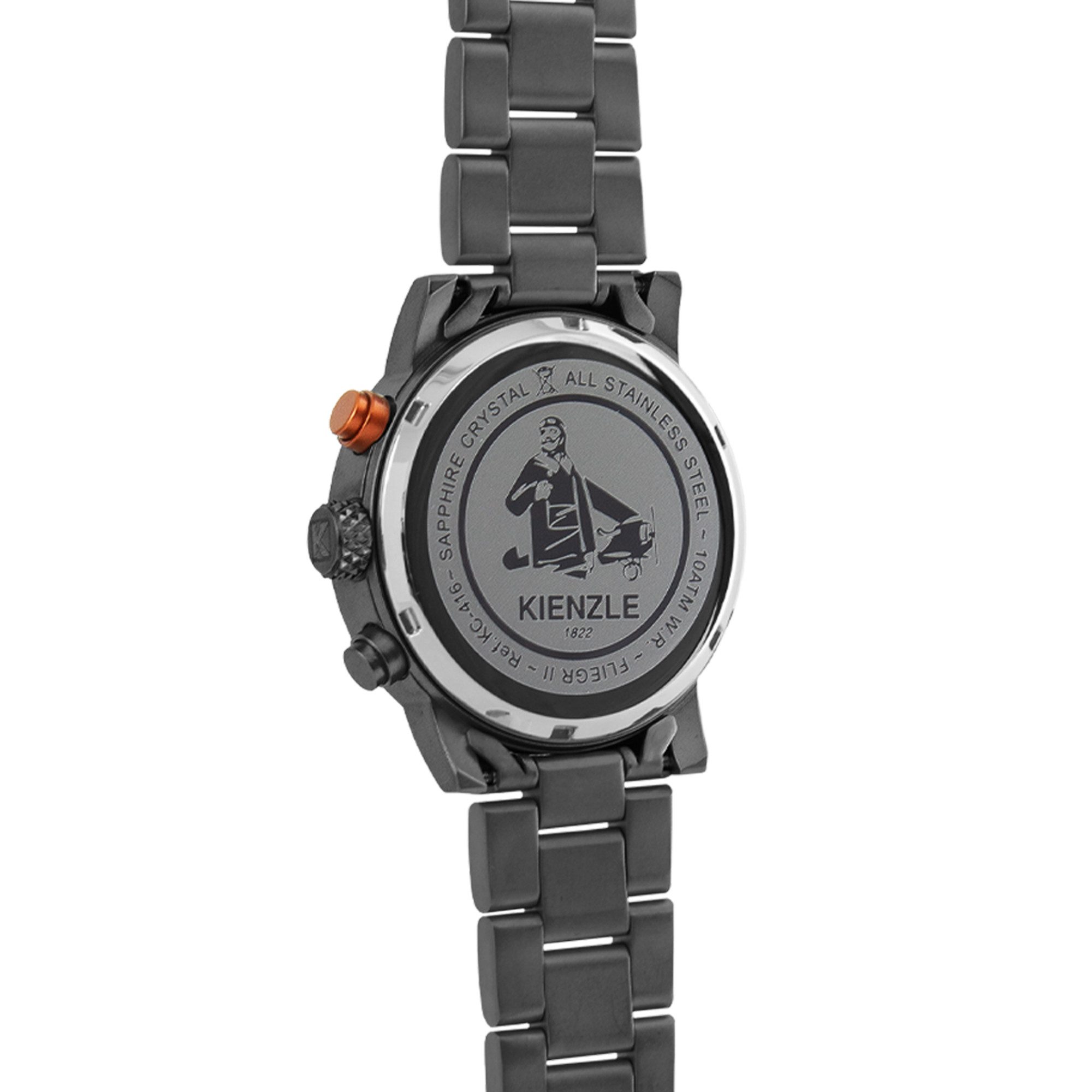 Kienzle Quarzuhr FLIEGER Quarz Chrono Armbanduhr Edelstahl KC416I