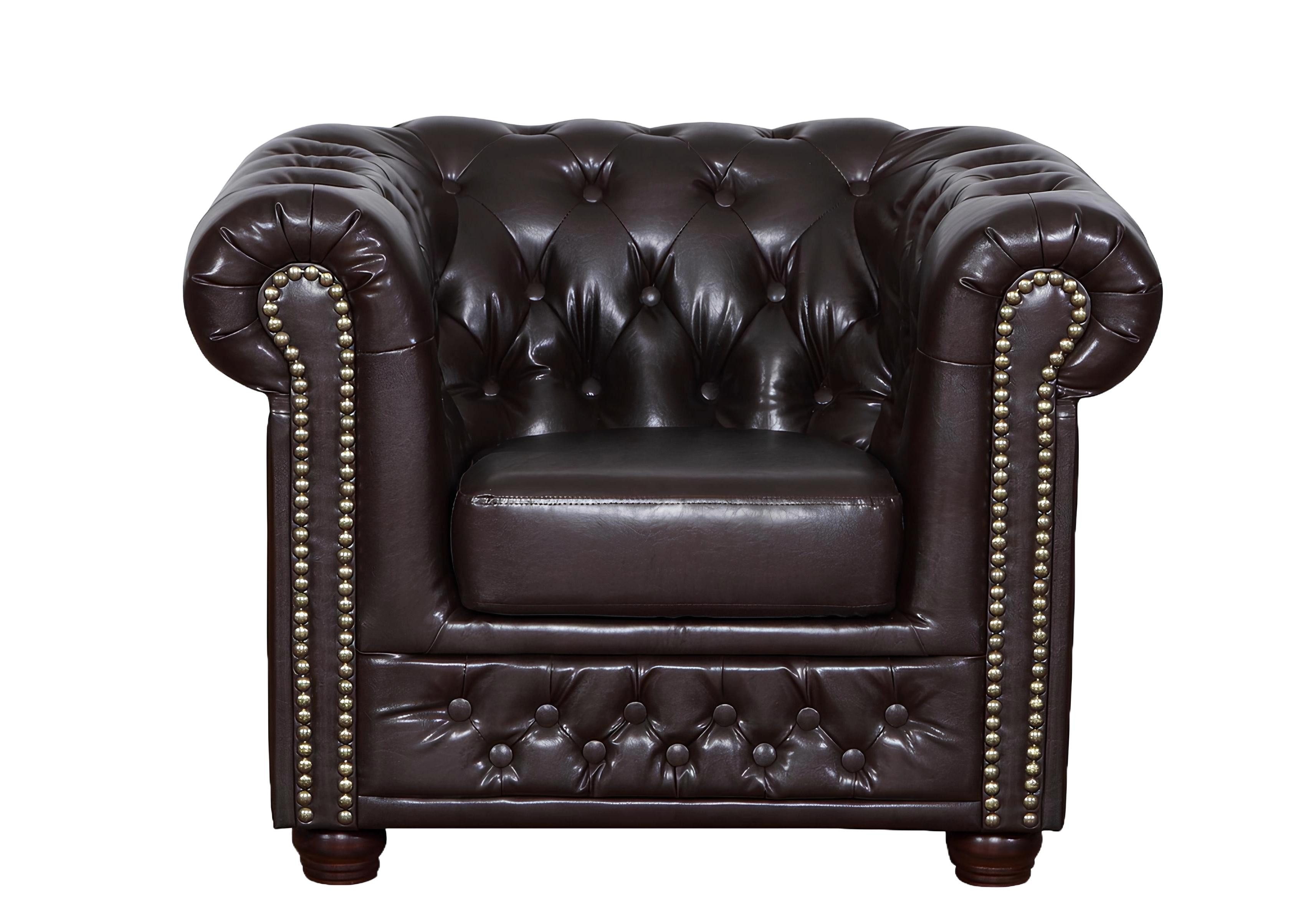 Xlmoebel Chesterfield-Sessel Einzelner Sitzsessel für Fernsehabende - Modernes Sofa aus Stoff (Sessel), Hergestellt in Europa