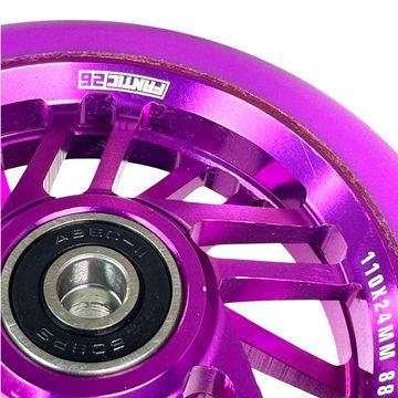 Fantic26 Stuntscooter Fantic26 Blade Hollow Stunt-Scooter Rolle 110mm Abec11 Lila/Pu Lila