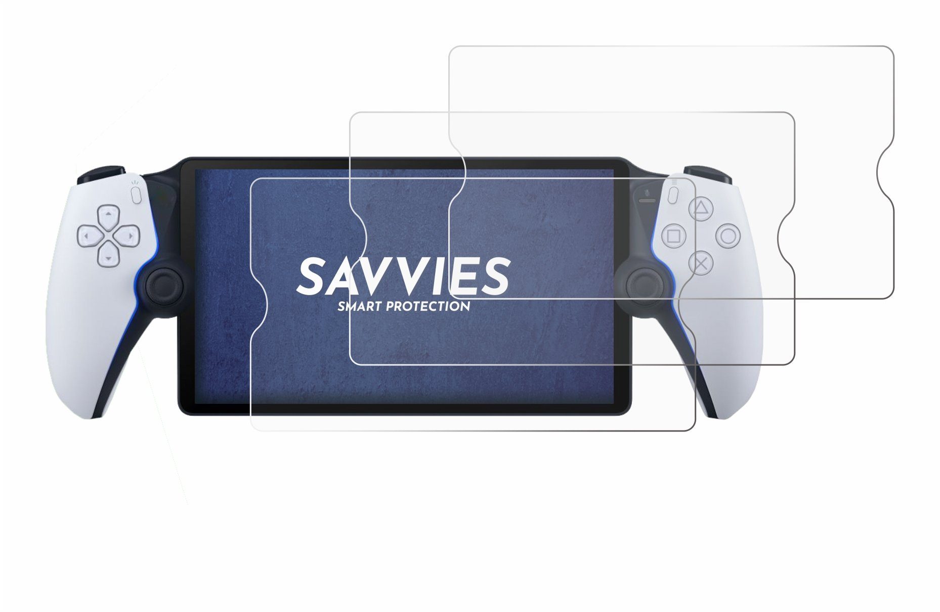 Savvies Displayschutzfolie Schutzfolie für Sony Playstation Portal, 6 Stück, Displayschutz Schutz Folie Klar Transparent