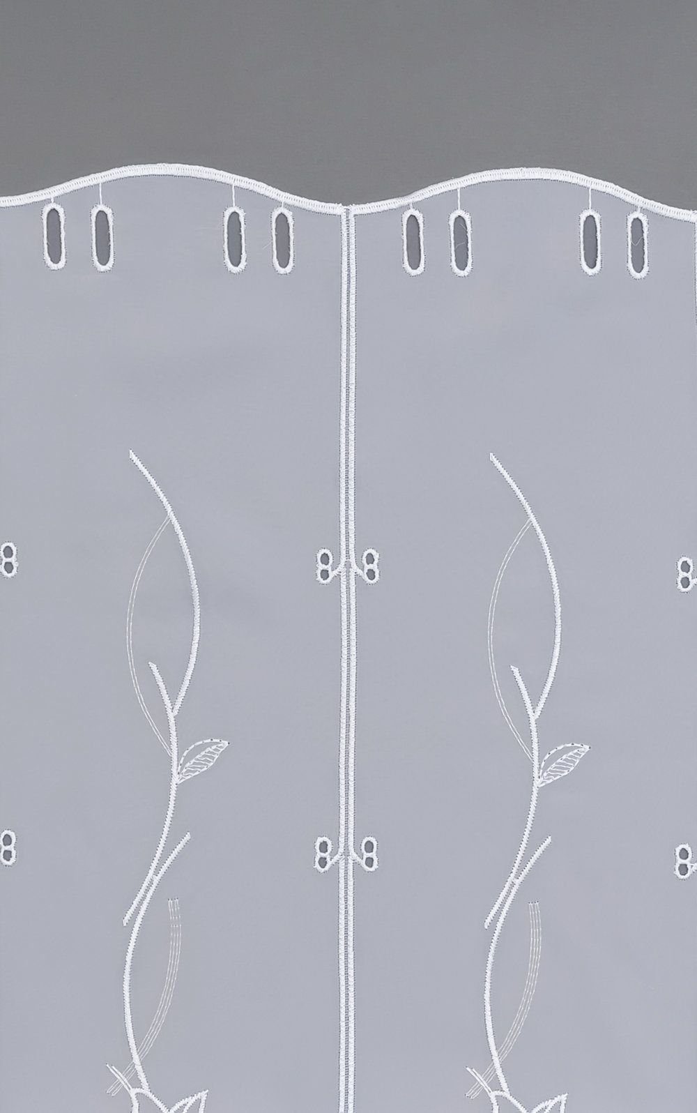 (1 transparent, 95x48cm Kelchblüten, Spitze®, Panneaux Plauener Panneaux beige St), HxB beige