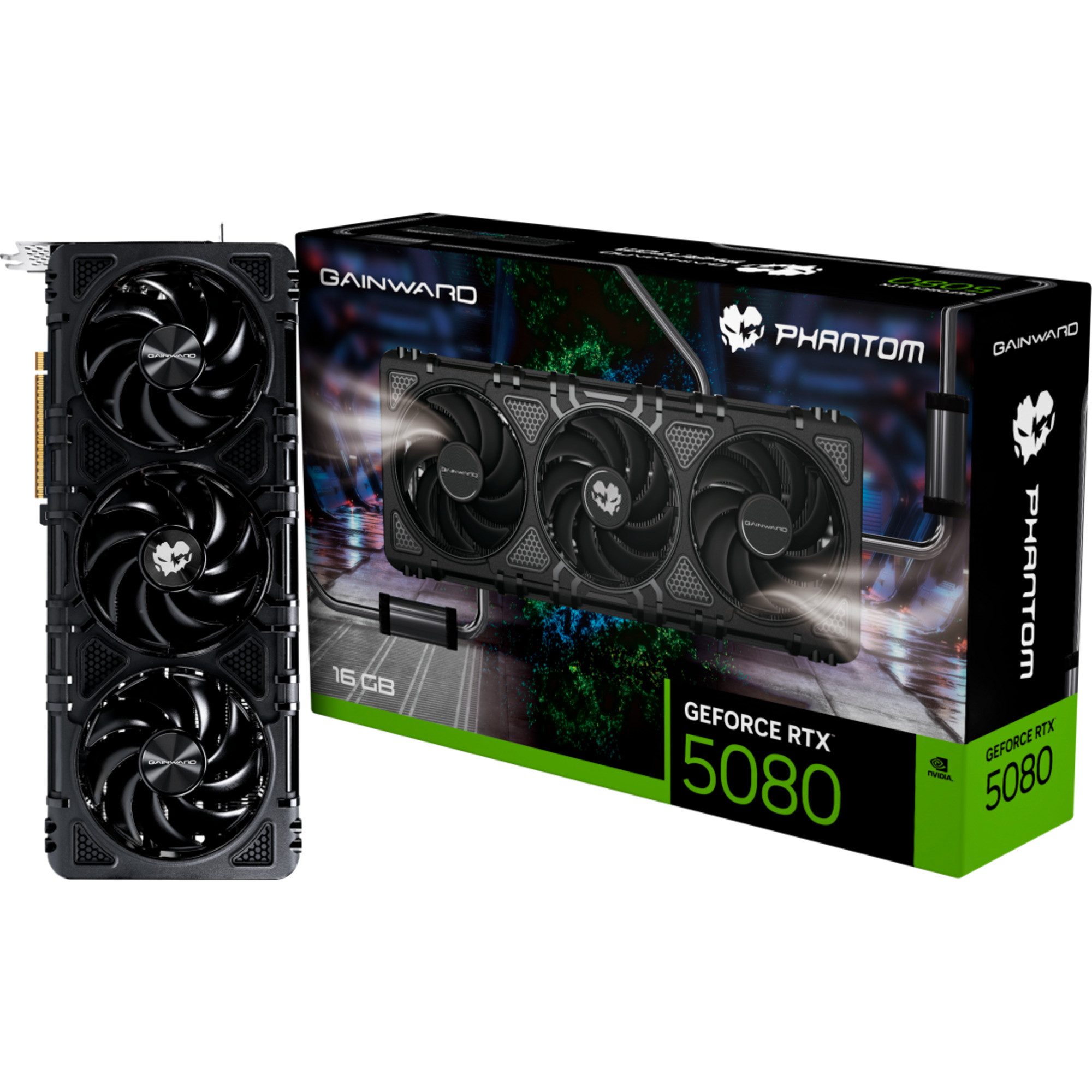 Gainward Gainward GeForce RTX 5080 Phantom, Grafikkarte, Grafikkarte (16 GB)