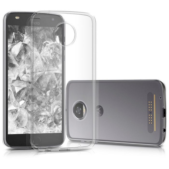 kwmobile Handyhülle Hülle für Motorola Moto Z2 Play Silikon Handyhülle transparent - Handy Case gummiert