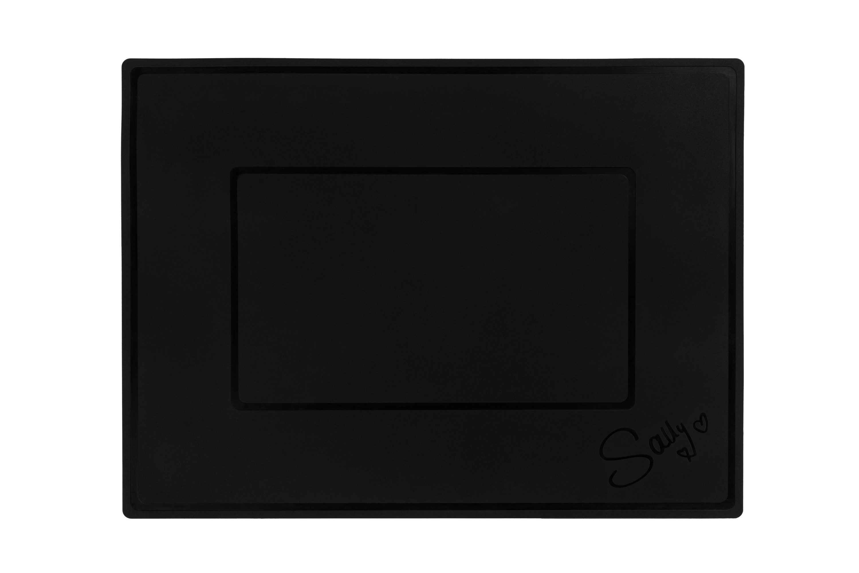 Sallys Herd-Abdeckplatte Induktionsmatte: Kochfeldschutz, Antirutsch, bis 230°C, Silikon, Eckig 36,5 x 27 cm, Platinum-Silikon