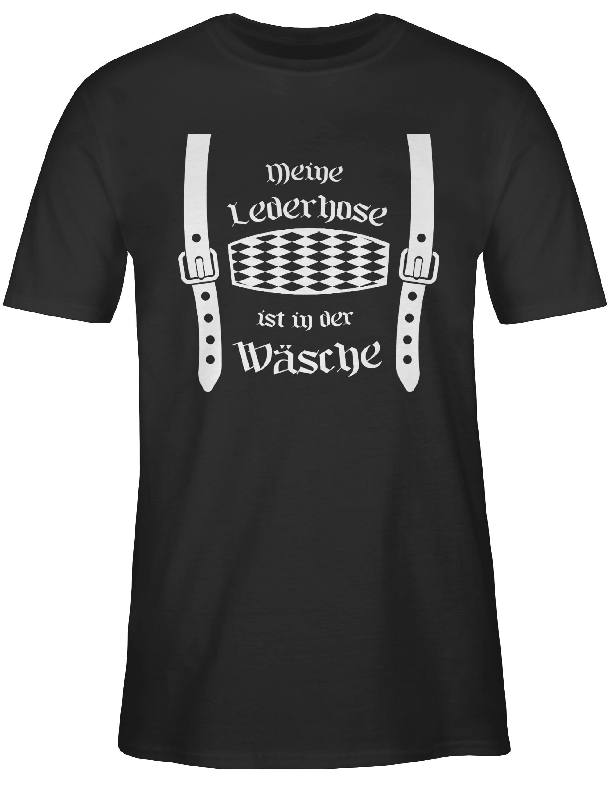 Shirtracer T-Shirt Meine Lederhose Schwarz Rauten Wäsche für Mode Herren Oktoberfest in 1 ist der