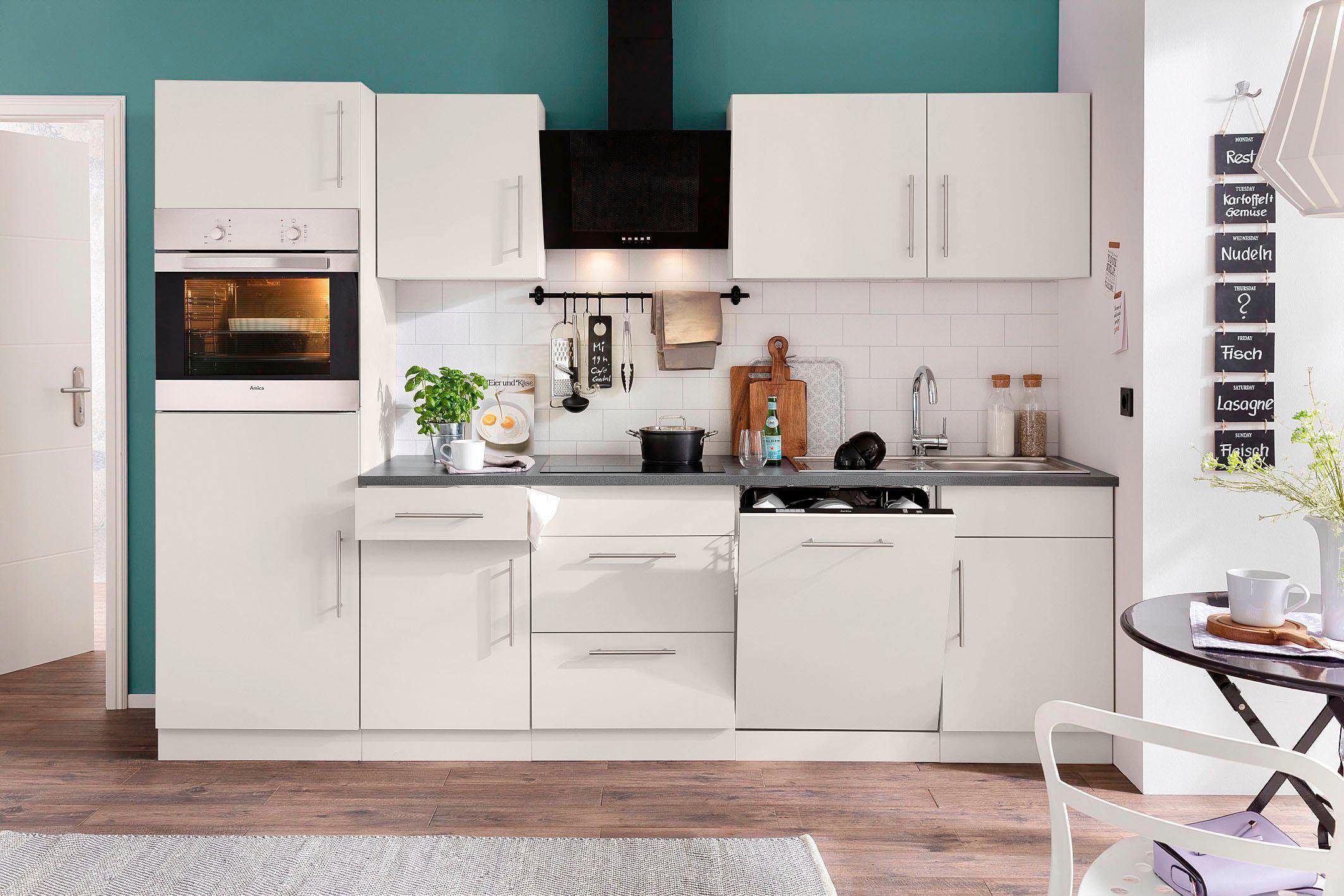 Küchen Arbeitsbplatte: Kochfeldumbauschrank Cali wiho Korpus: 90 und Cashmere, Granit Cashmere breit cm Front Grau |