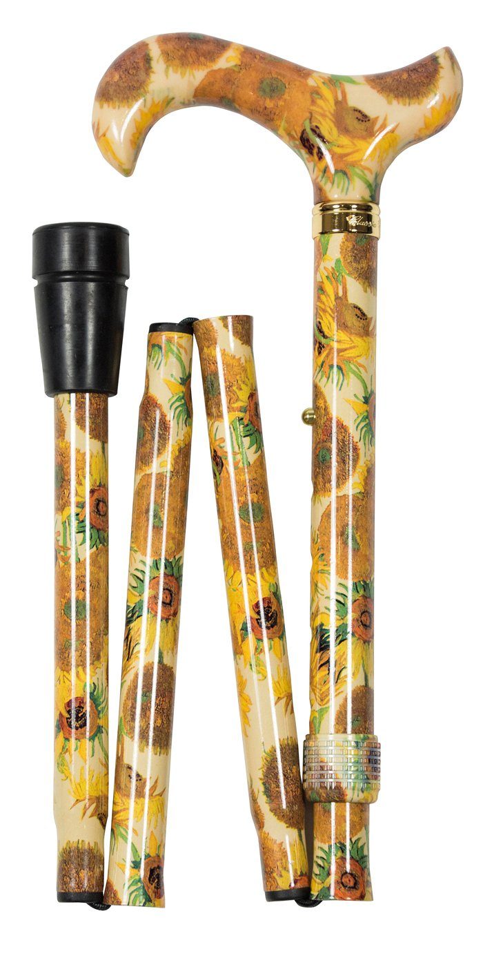 Stockshop Gehstock Gehstock VINCENT VAN GOGH, Griff aus Acryl, Stock aus stabilem Leicht