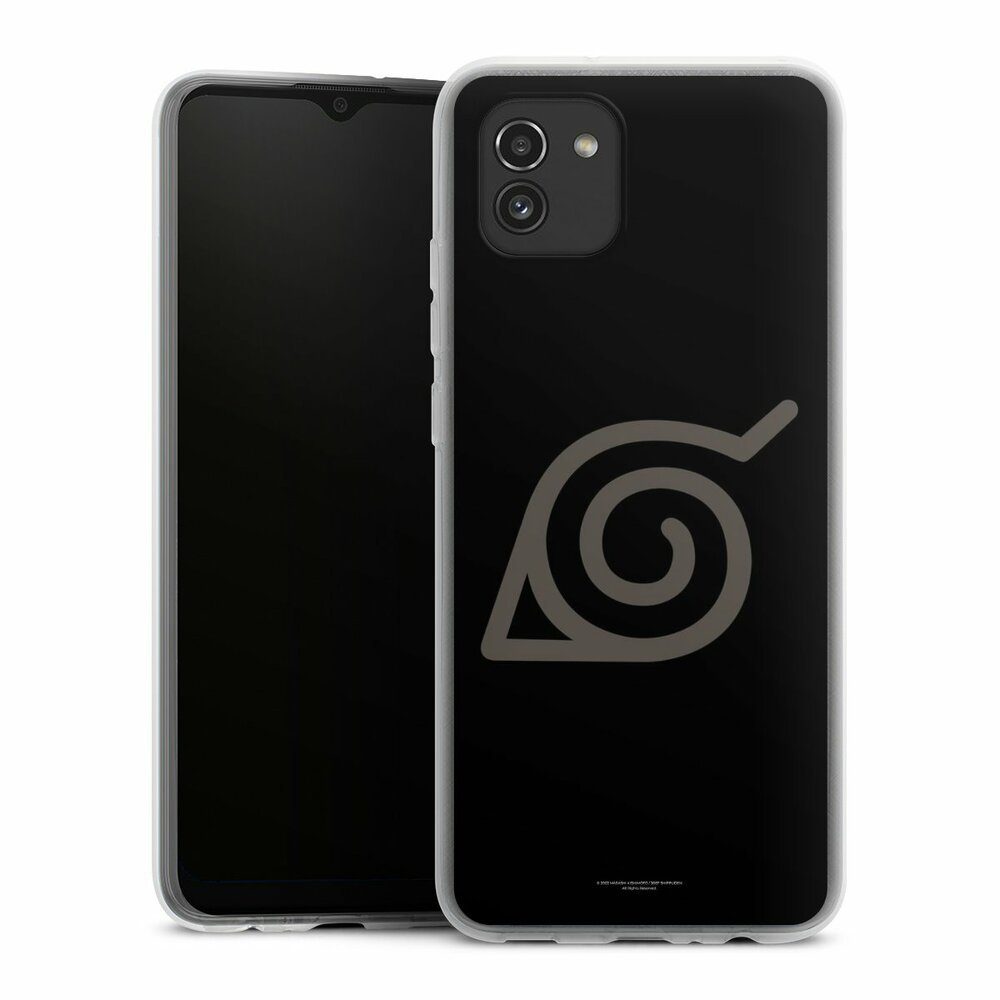DeinDesign Handyhülle Konoha Logo Naruto Shippuden Konoha, Samsung Galaxy A03 Silikon Hülle Bumper Case Handy Schutzhülle