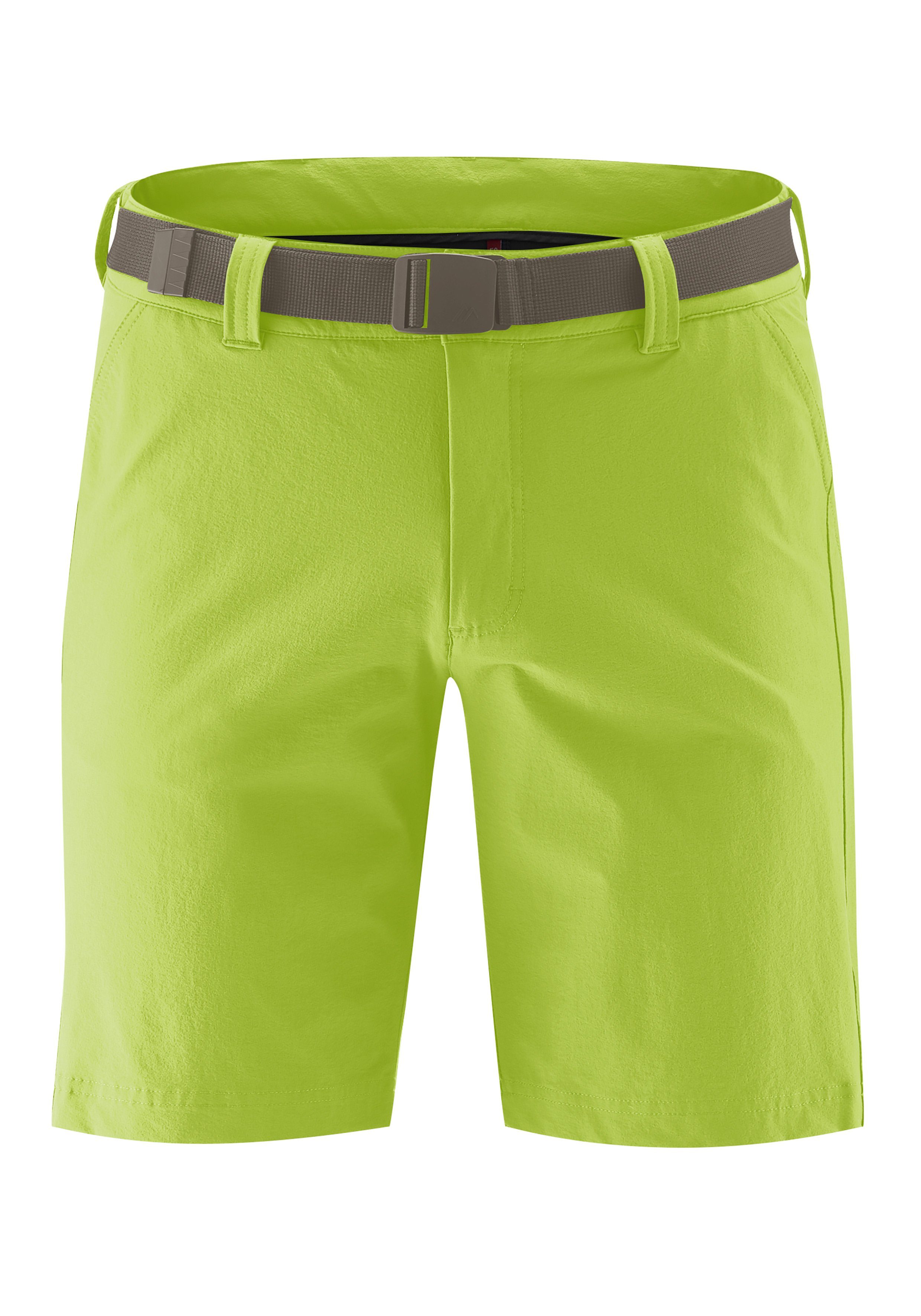 Maier Sports Funktionsshorts Nil Short M Funktionale Wandershorts für Touren und Ausflüge grün