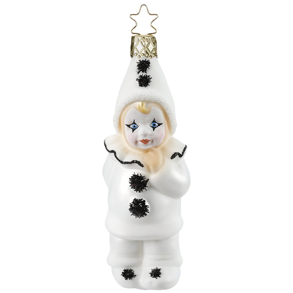 INGE-GLAS® Christbaumschmuck Pierrot, Pedrolino 11,5cm (1-tlg), mundgeblasen, handbemalt