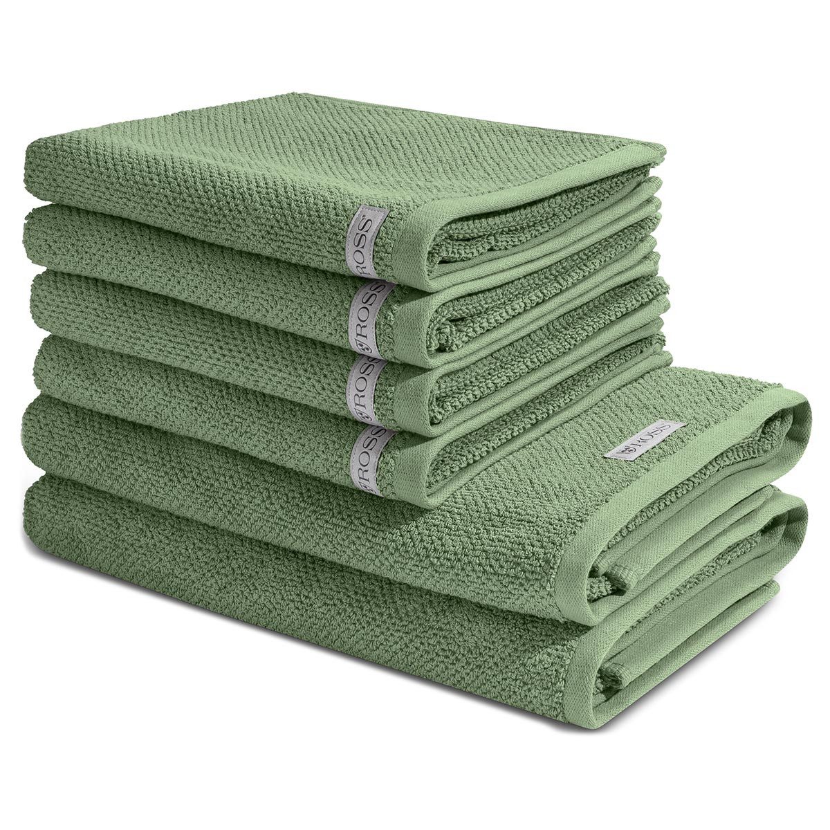 ROSS Handtuch Set Selection, Frottee (Spar-Set, 6-St), 4 X Handtuch 2 X Duschtuch im Set - Baumwolle - Saugstark