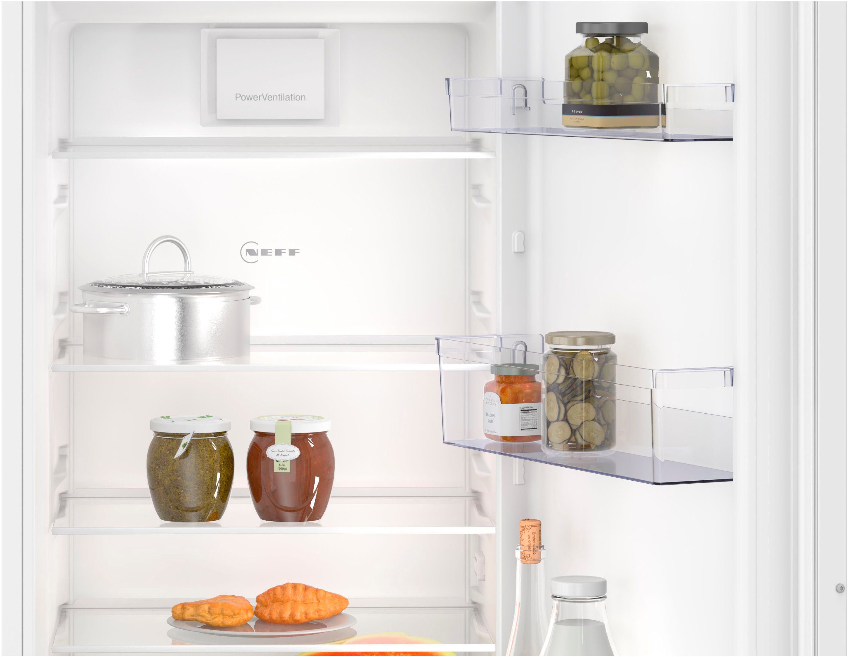 NEFF Einbaukühlschrank N 30 KI2821SE0, 177,2 cm hoch, 54,1 cm breit, Fresh Safe: Schublade für flexible Lagerung von Obst & Gemüse