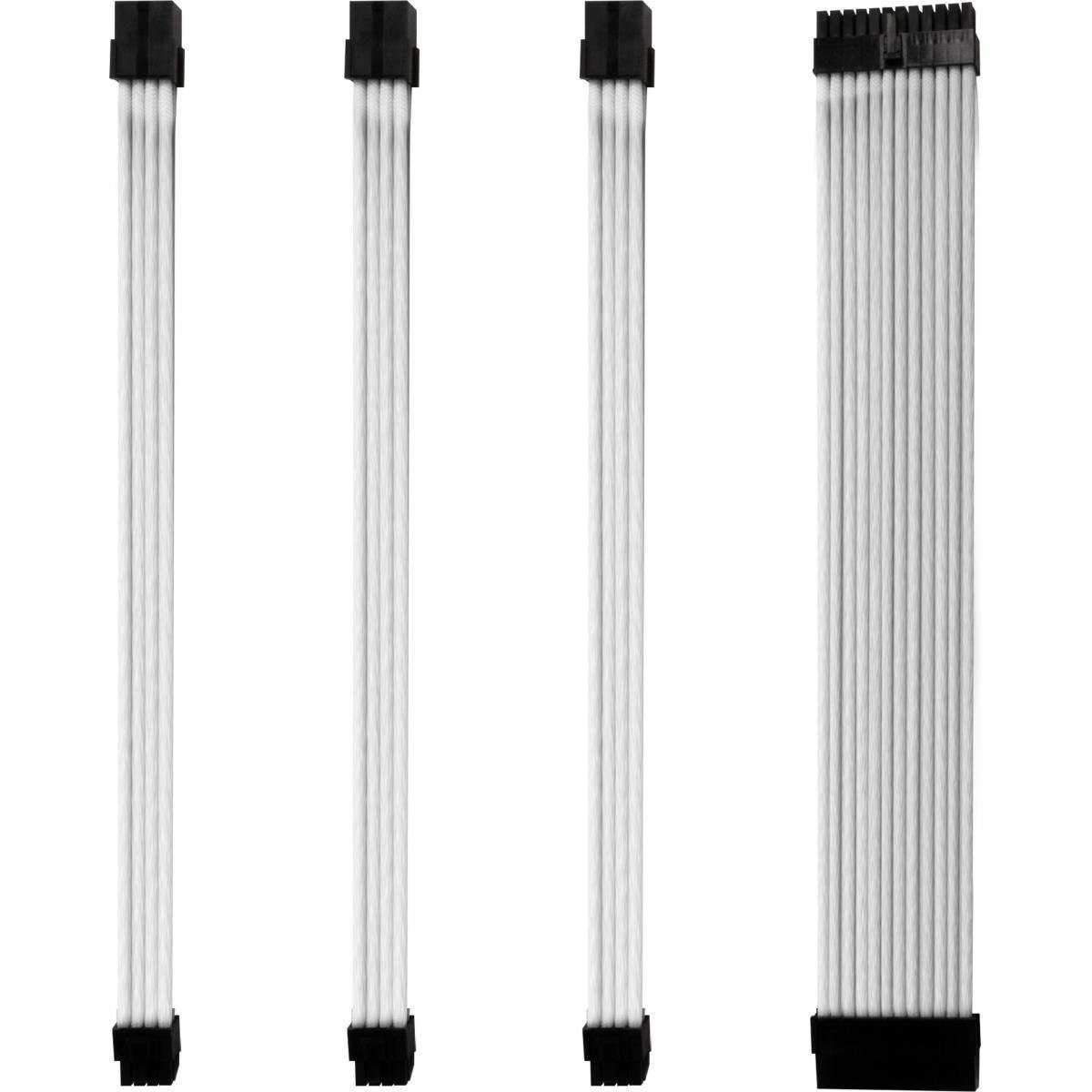 Kabel-Sleeve-Set - Weiß - Computer-Kabel