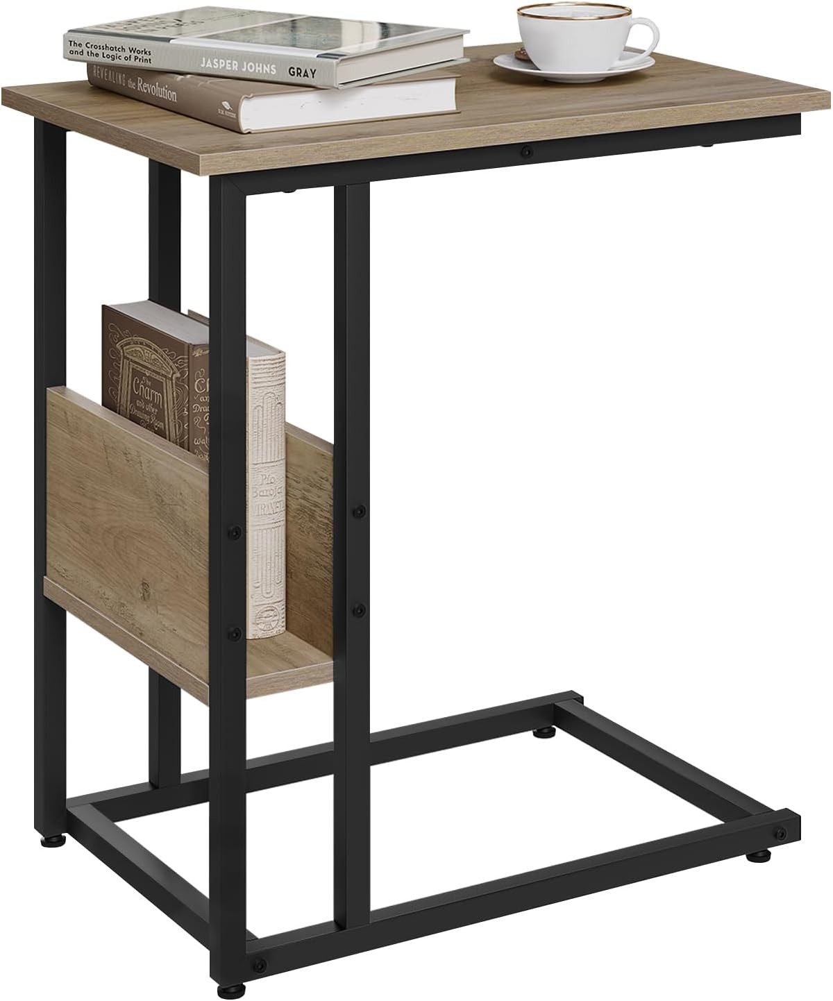 Woltu Beistelltisch (1-St), Kaffeetisch Couchtisch Sofatisch aus Metall MDF günstig online kaufen