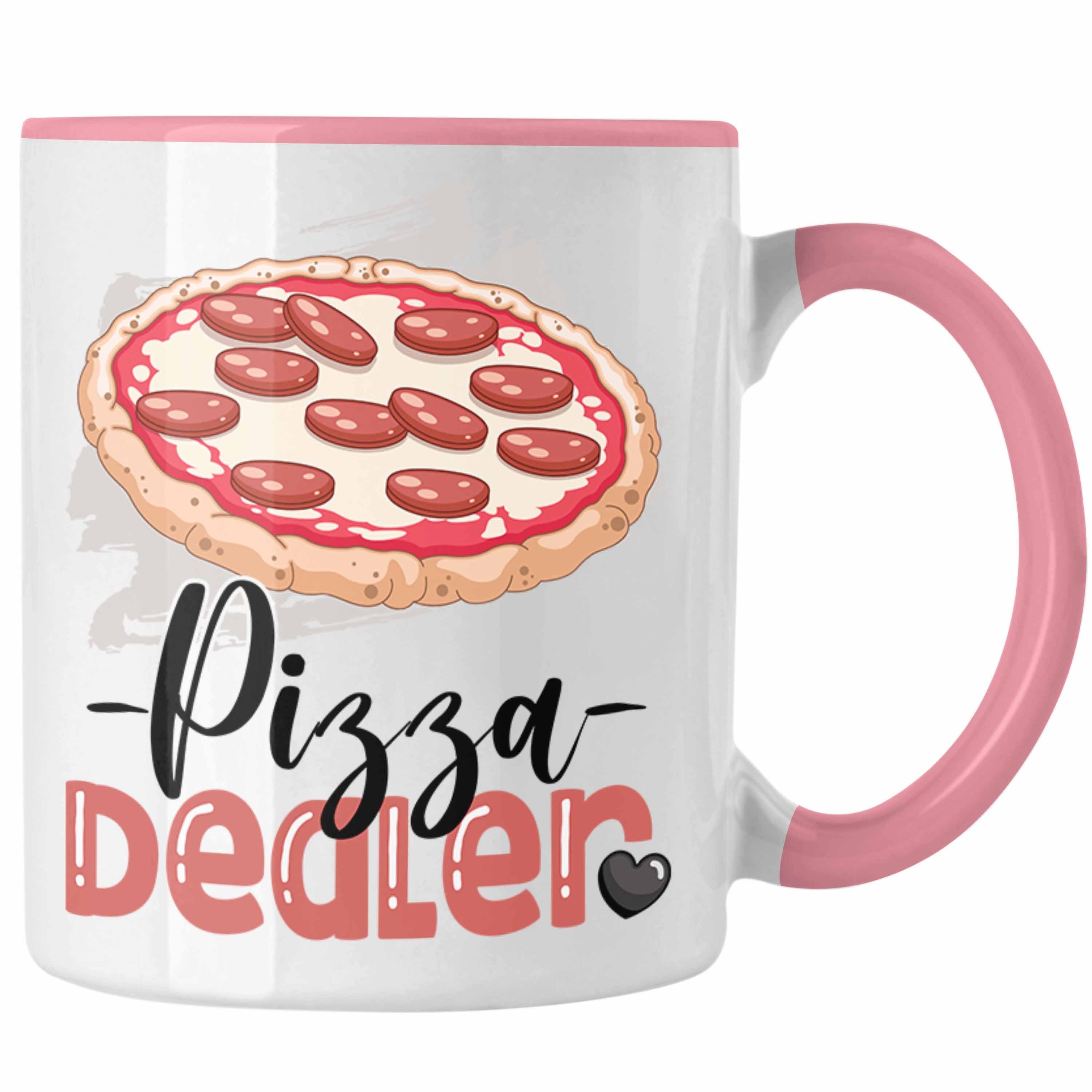 Trendation Tasse Pizza Dealer Tasse Geschenk für Pizzabäcker Geburtstag Spruch Geschenk Rosa