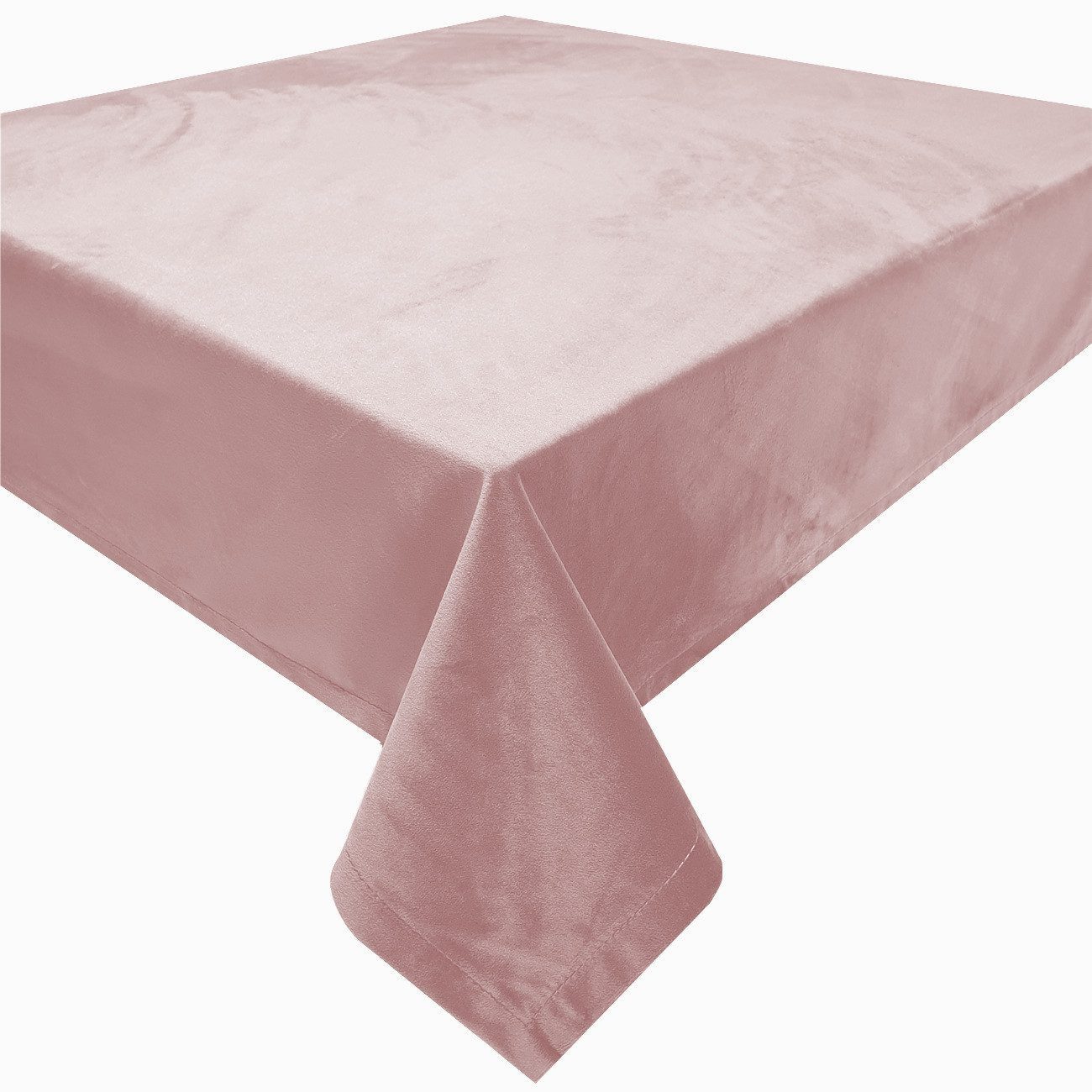 Stoffschmiede Tischdecke, Velour-Optik, 90x90cm, Versch. Farben, Samt-Optik