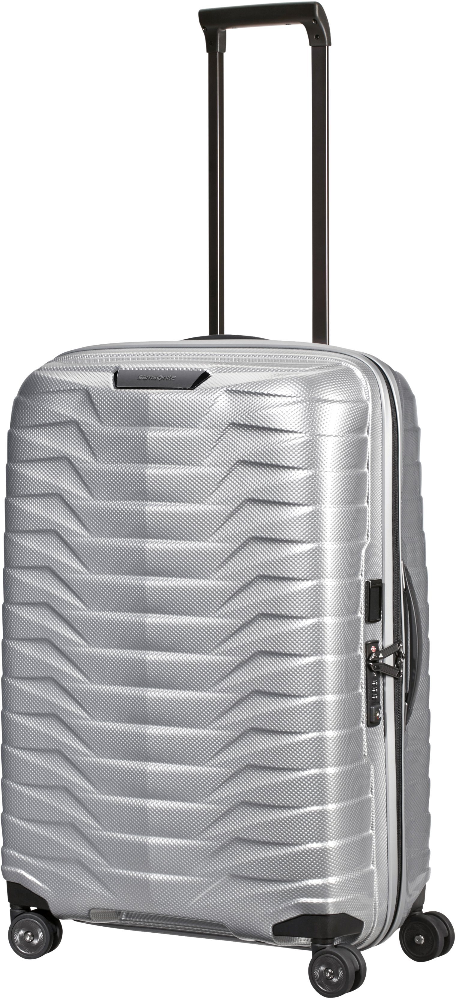 Samsonite Hartschalen-Trolley PROXIS, verschiedene Größen und Farben, 4 Rollen, arretierbares und versenkbares Druckknopf-Trolleysystem