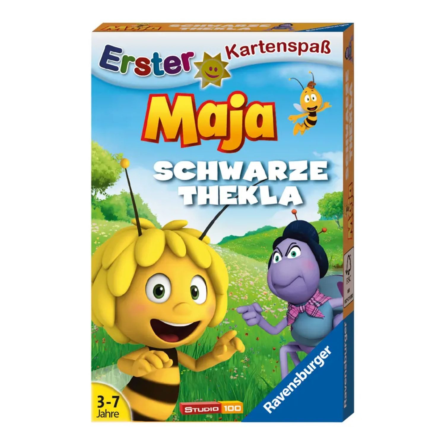 Ravensburger Spiel Biene Maja: Schwarze Thekla - Kartenspiel ab 3 Jahre