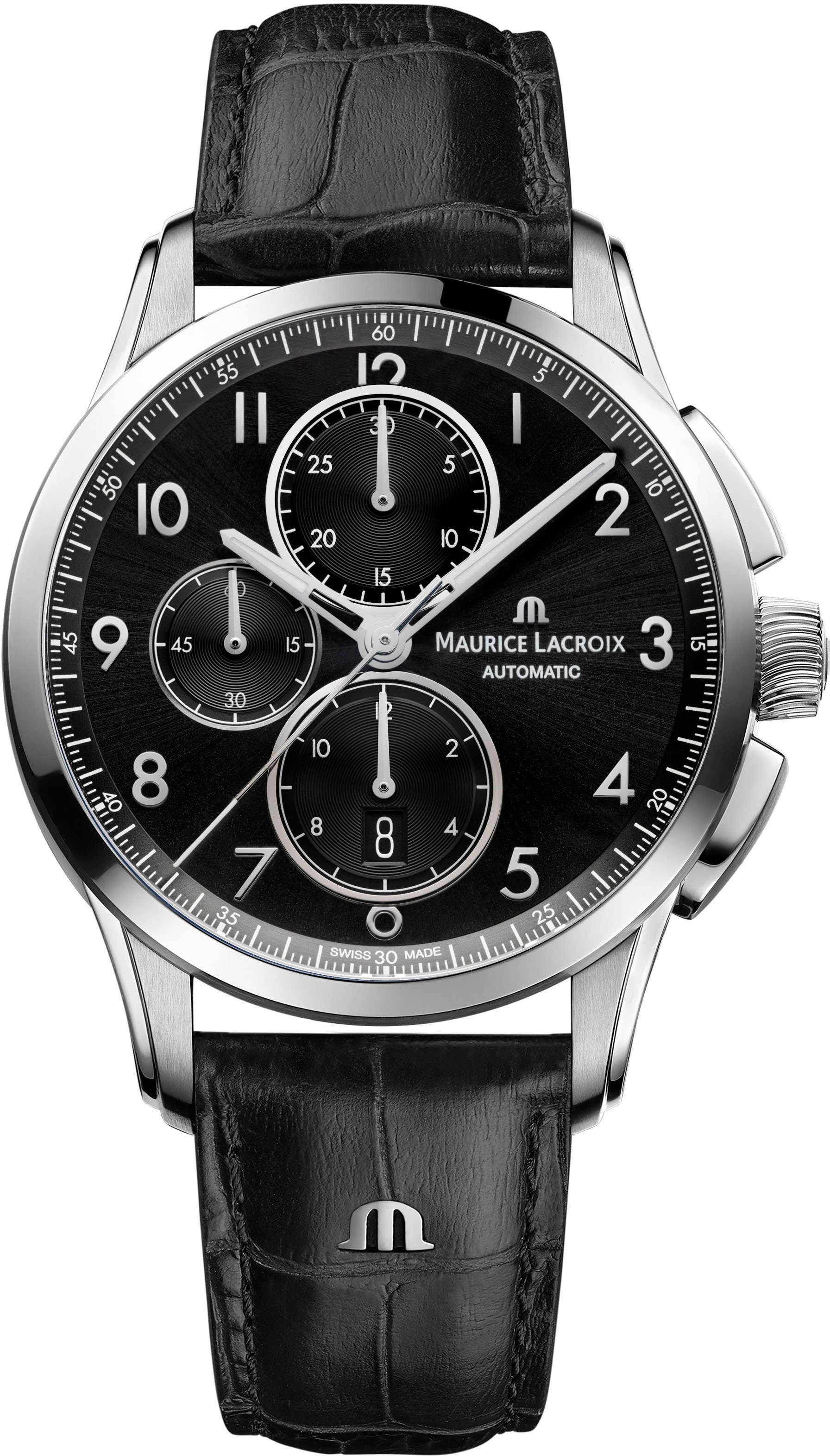 MAURICE LACROIX Chronograph Pontos Chronographe Date, PT6388-SS001-320-2,  Automatik, Swiss Made | Schweizer Uhren