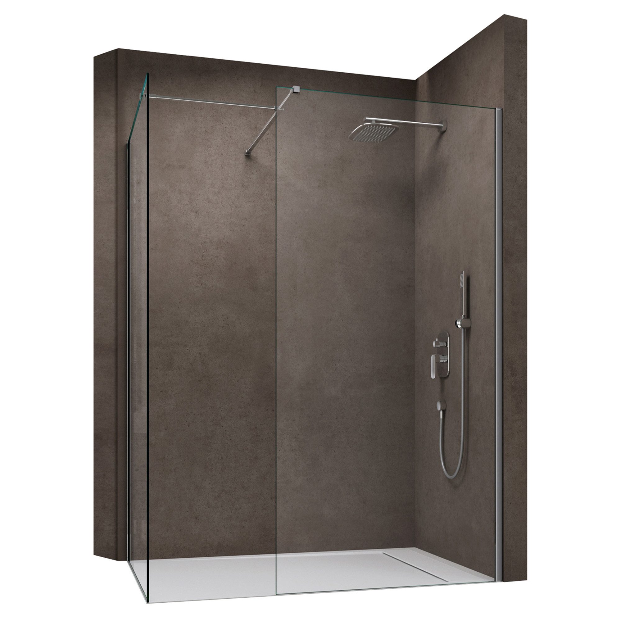 doporro Walk-in-Dusche Duschwand für Dusche Offene Glasdusche Duschabtrennung ESG NANO Bremen, Einscheibensicherheitsglas. Reduzierter Preis € 325,40. Unverbindliche Preisempfehlung € 390,48