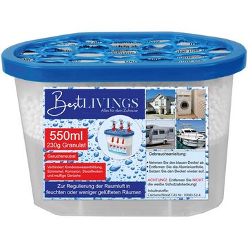 Bestlivings Luftreiniger Raumentfeuchter, für 50 m² Räume, 230g Granulat, 550ml - Luftentfeuchter