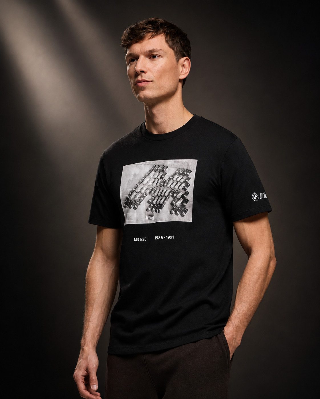BMW T-Shirt BMW M T-Shirt Grafik M3 E30 Schwarz