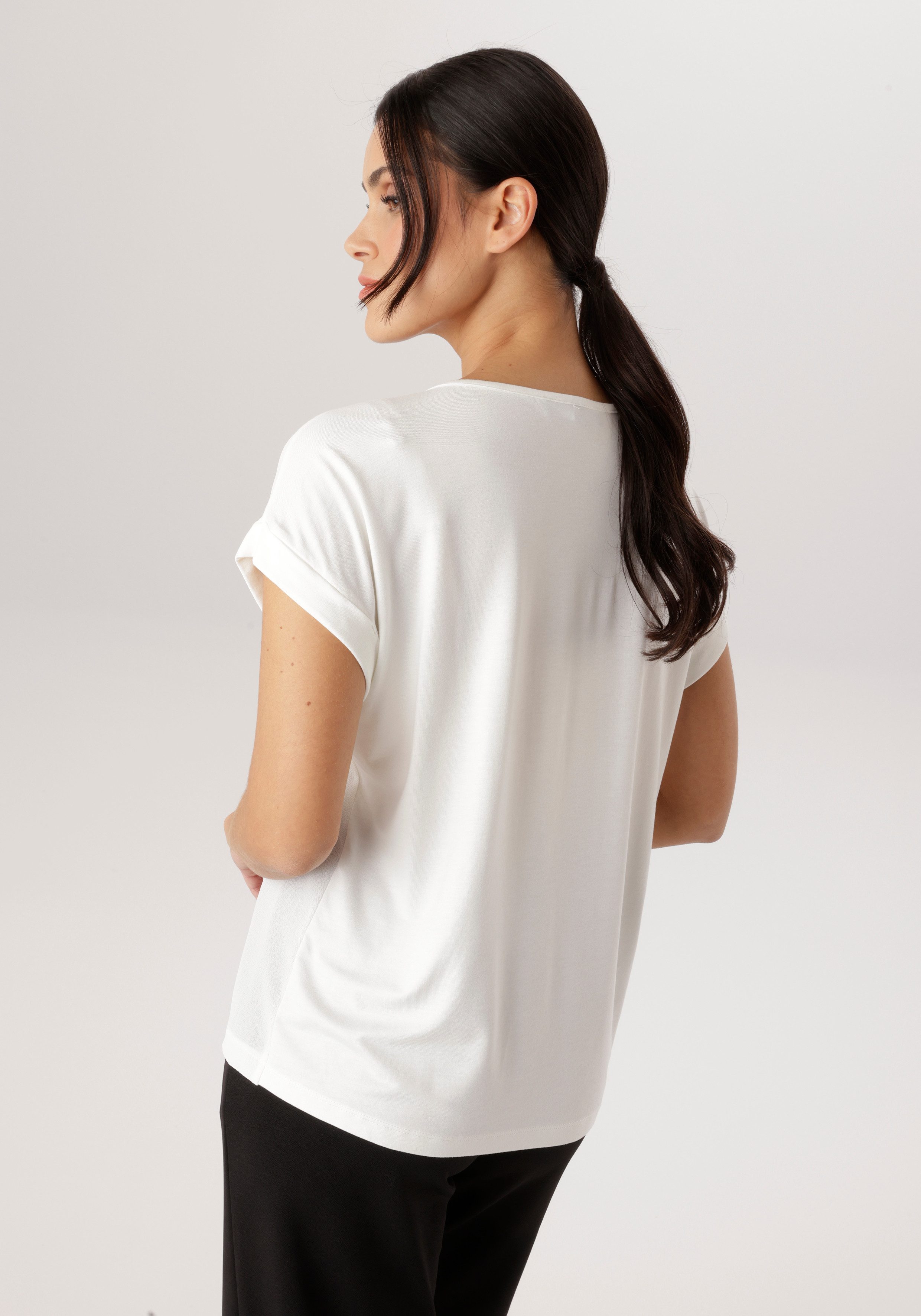 Aniston SELECTED Shirtbluse im Materialmix