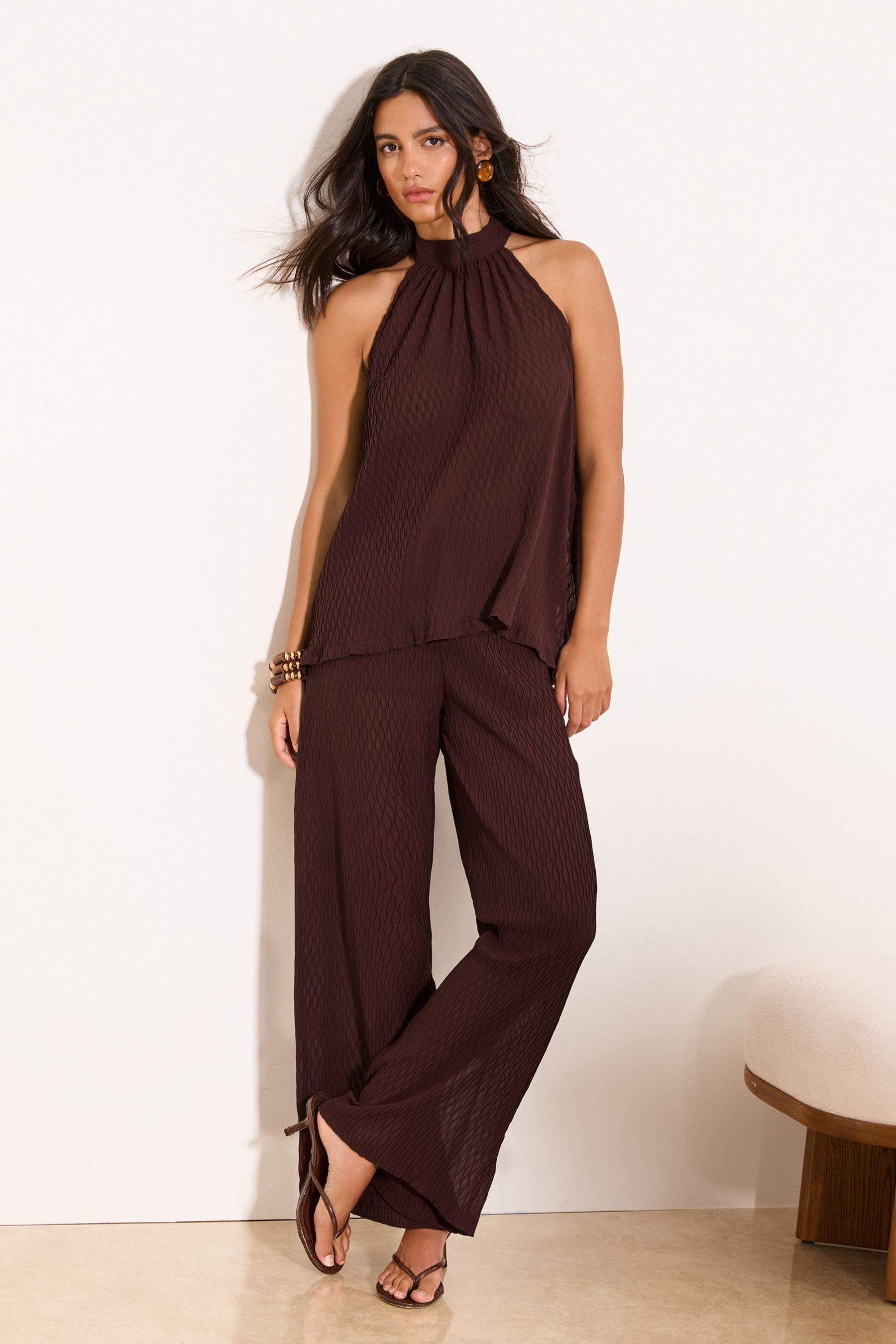LIPSY Palazzohose Lipsy Hose mit weitem Bein (1-tlg)