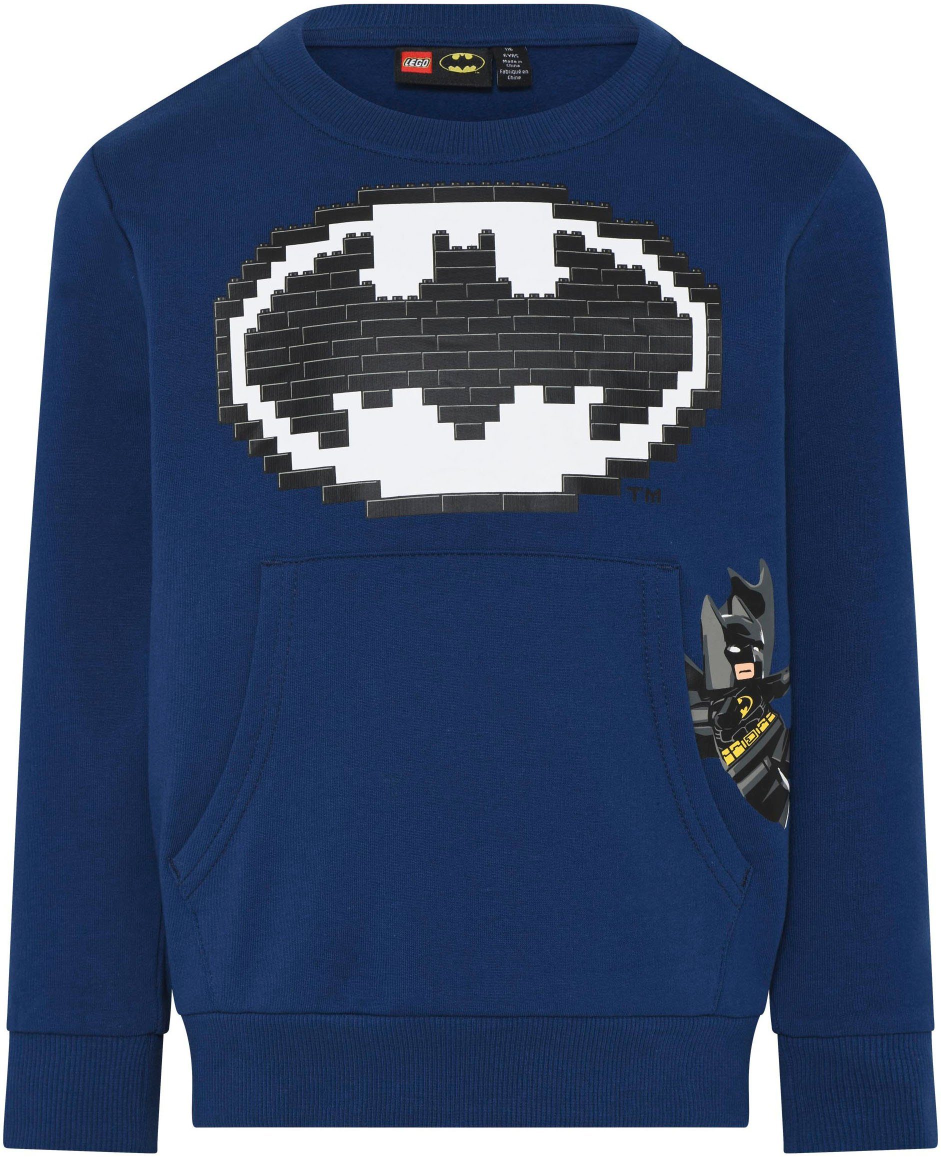 Großhandelspreis von LEGO® Wear dark blue Druck Sweatshirt mit Brust auf der