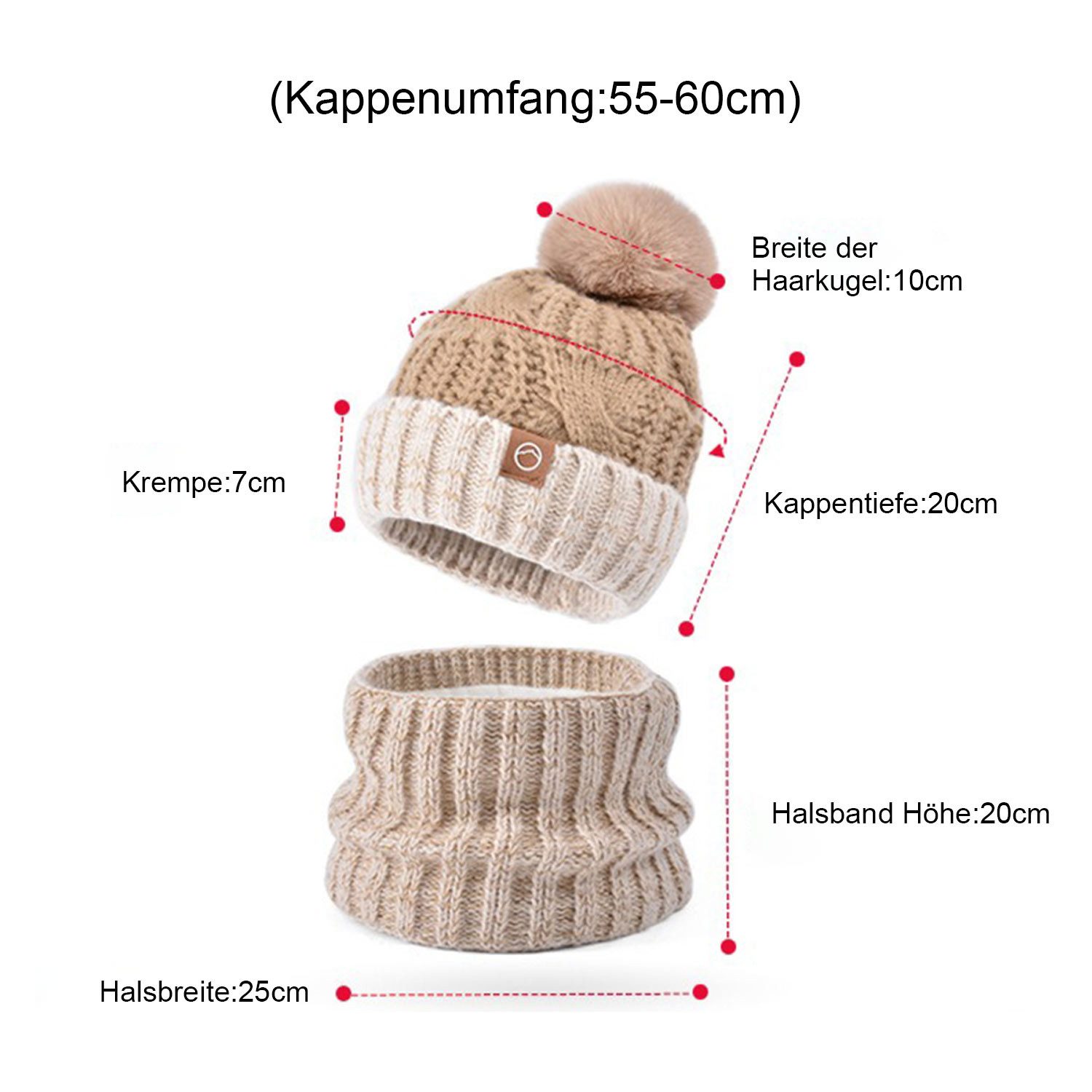 Refttenw Mütze & Schal Winter warme günstig online kaufen