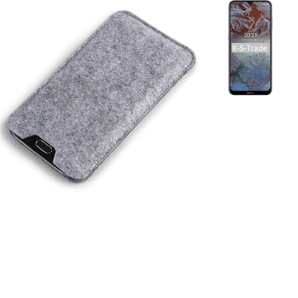 K-S-Trade Handyhülle für Nokia G10, Filz Handyhülle Schutzhülle Filztasche Filz Tasche Case Sleeve