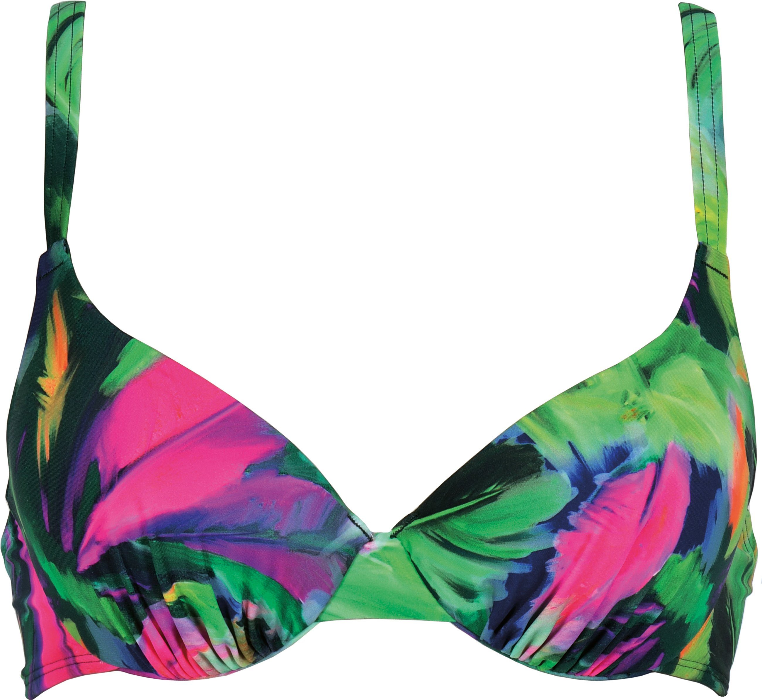 NATURANA Bügel-Bikini-Top Bora Bora Beach mit floralem Allover-Design mehr