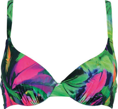 Naturana Bügel-Bikini-Top Bora Bora Beach, mit floralem Allover-Design