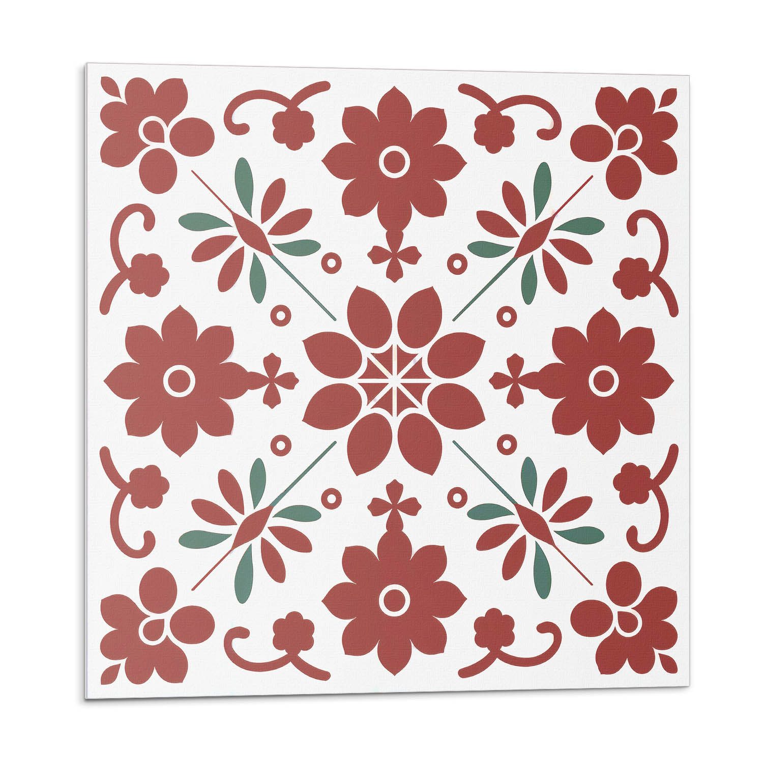 Tulup Spritzschutz Küchenrückwand Blumenmuster mit Blättern günstig online kaufen